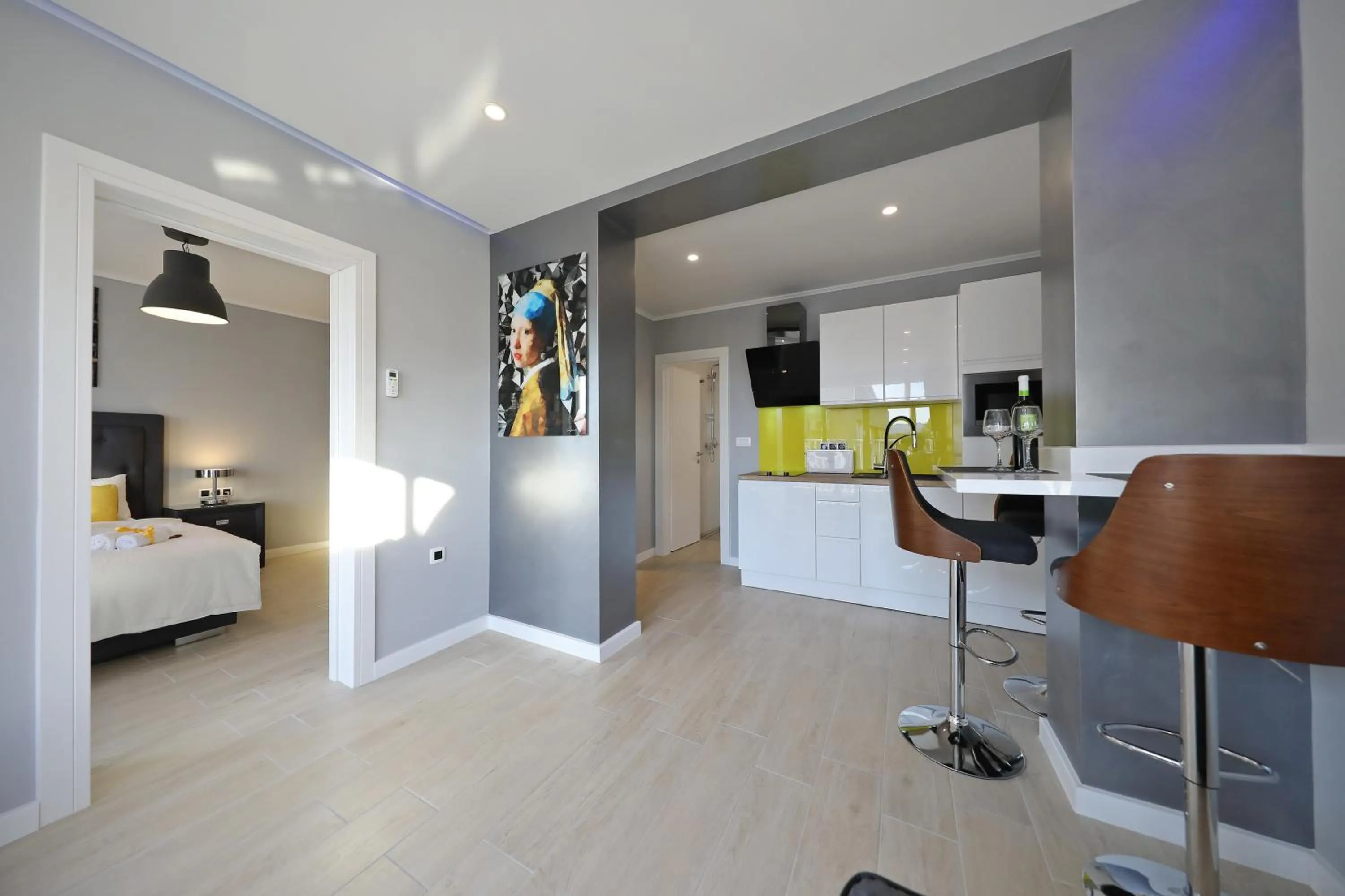 Bed in City Marine Luxury Apartments