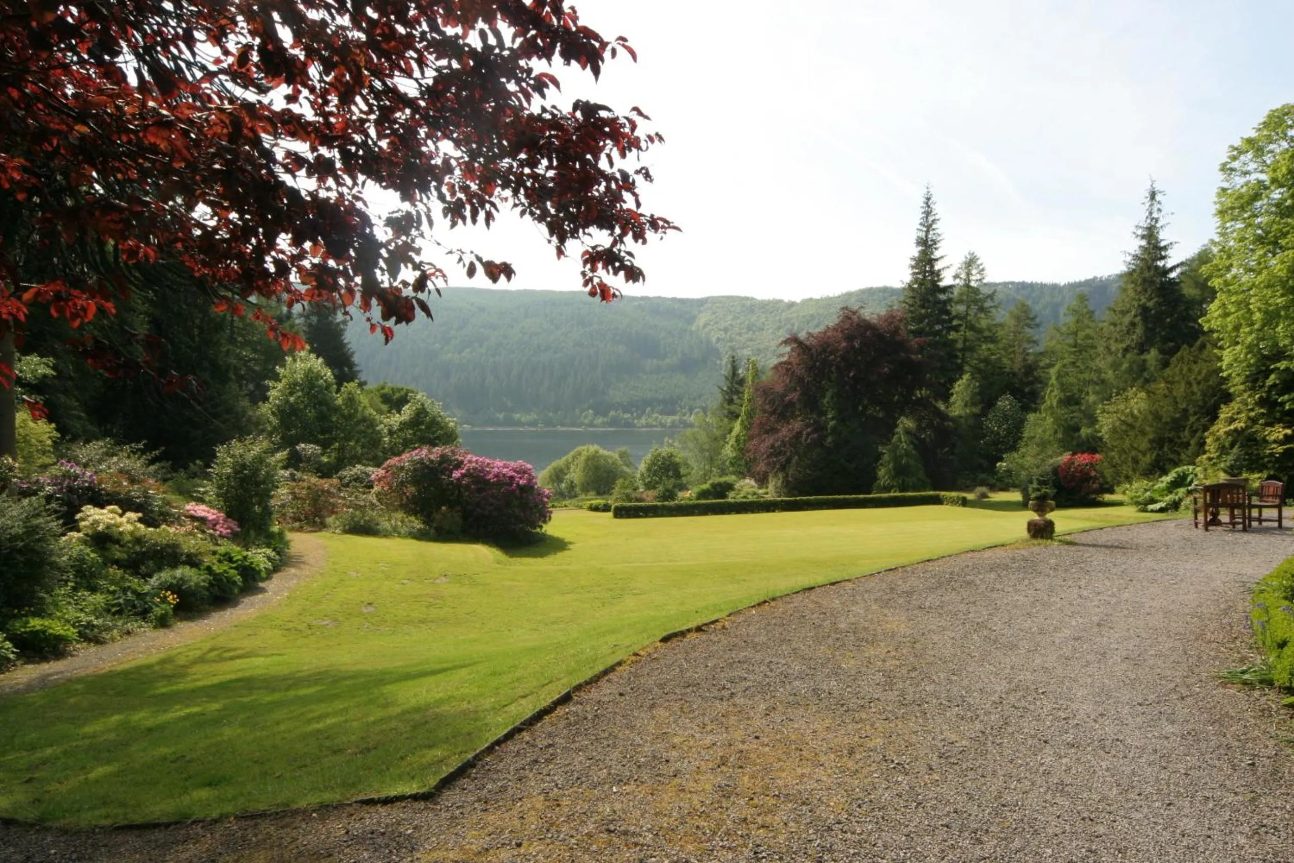 Garden in Dale Head Hall Lakeside Hotel