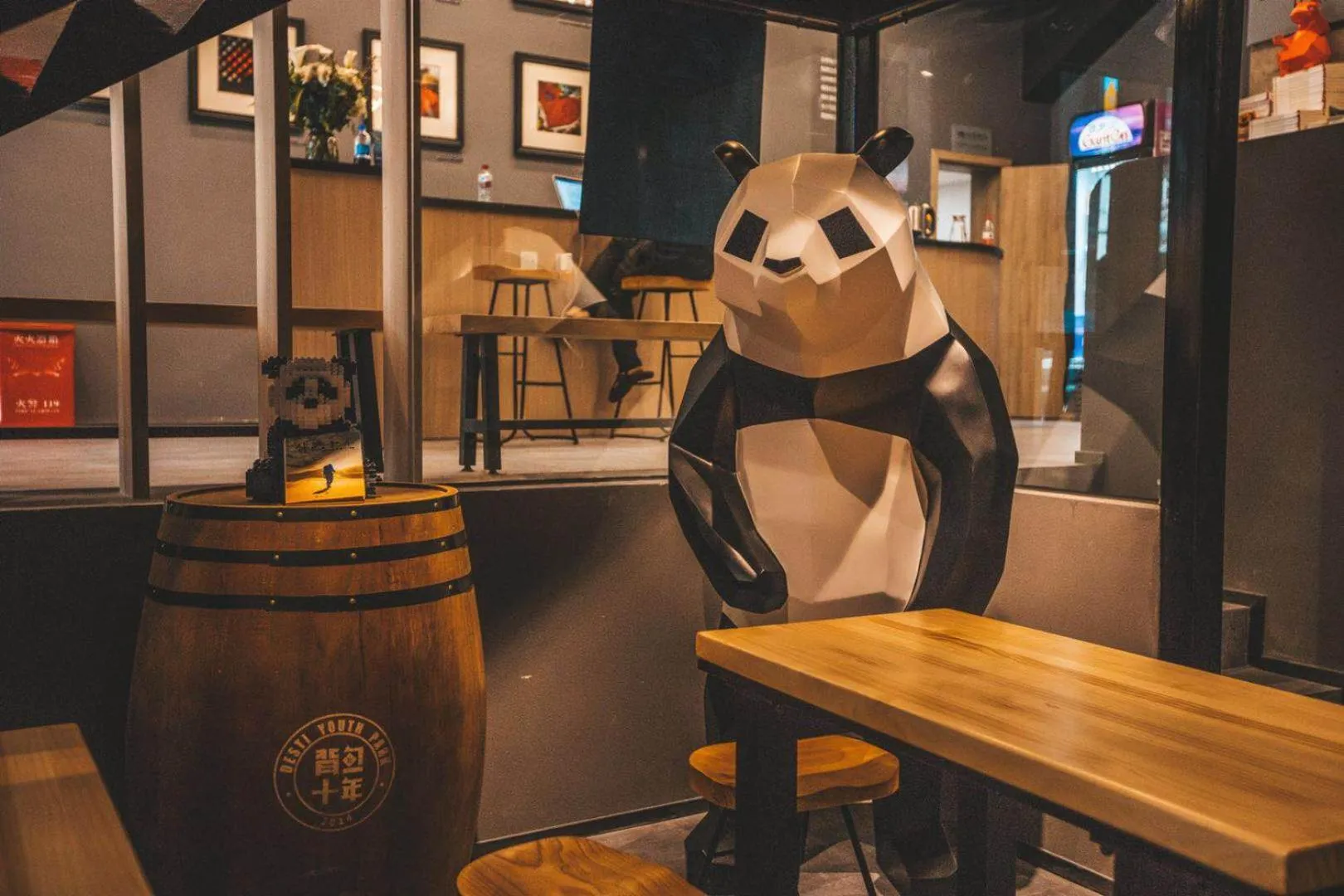 Lobby or reception in Chengdu Desti Youth Park Hostel Chunxi Road