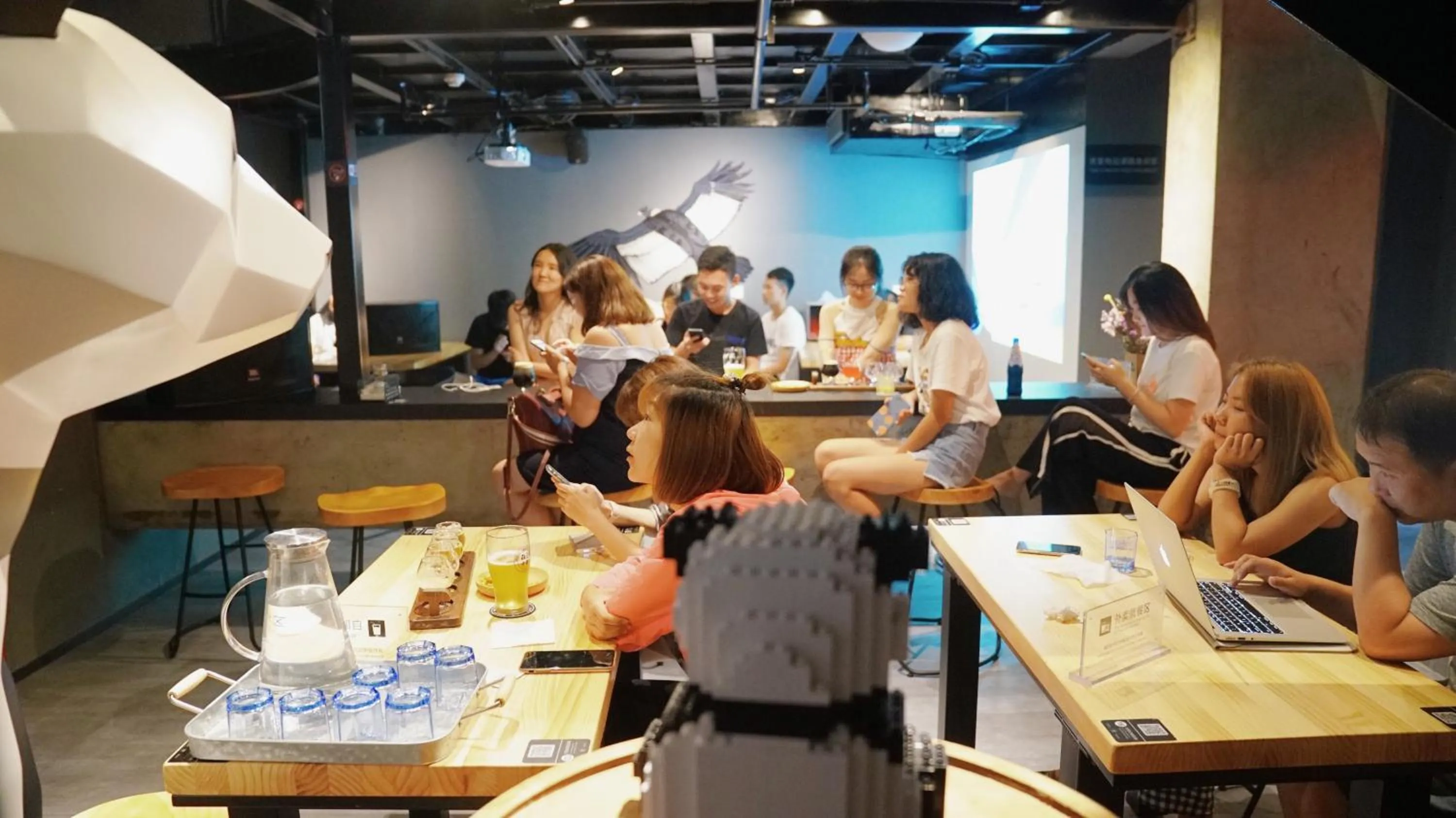 Lounge or bar in Chengdu Desti Youth Park Hostel Chunxi Road