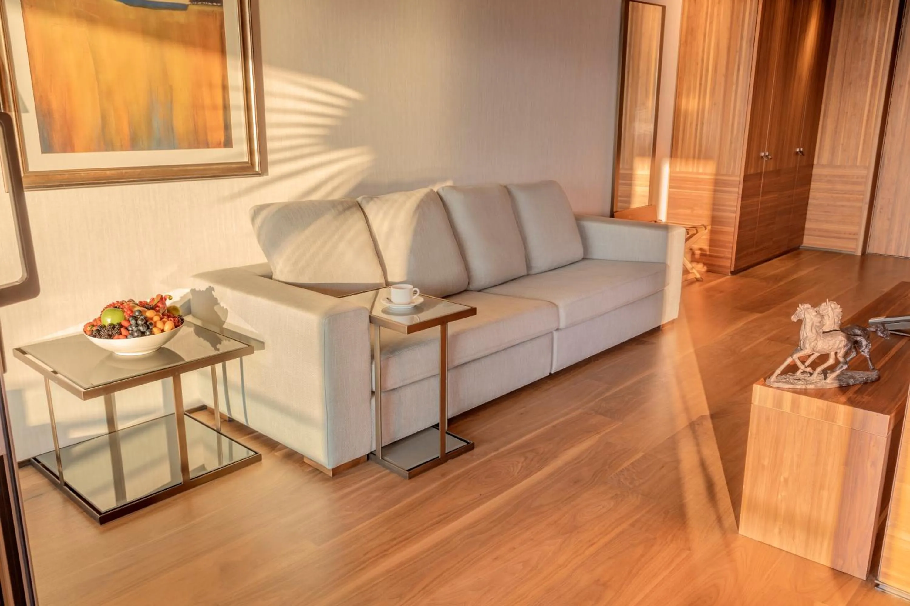 Seating area in D Maris Bay