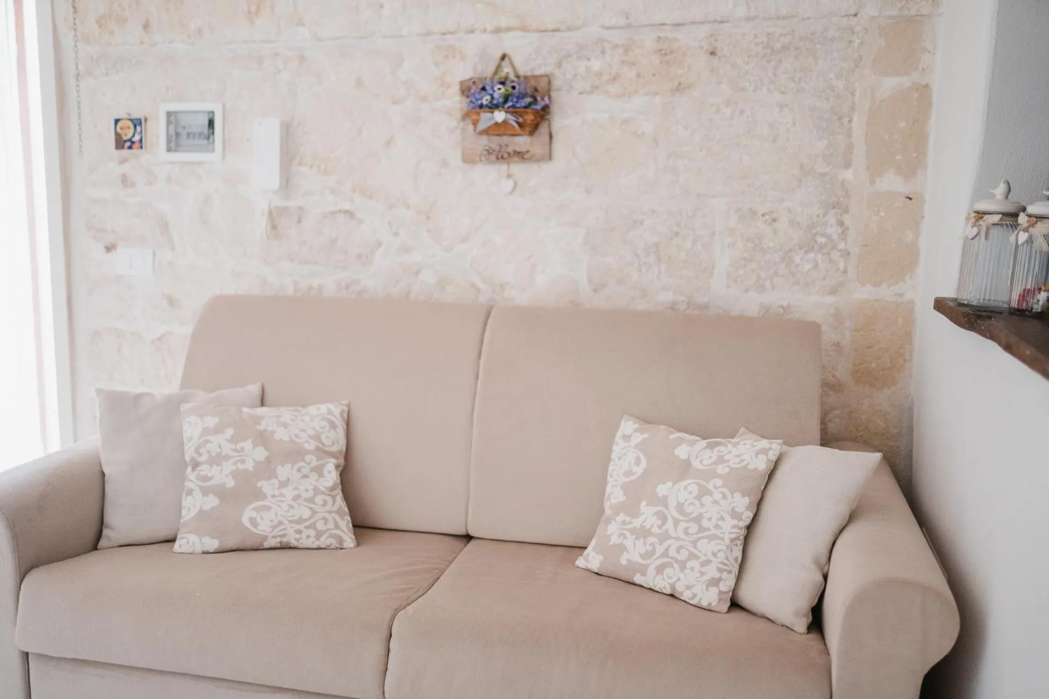 Living room in La Casetta di Porzia