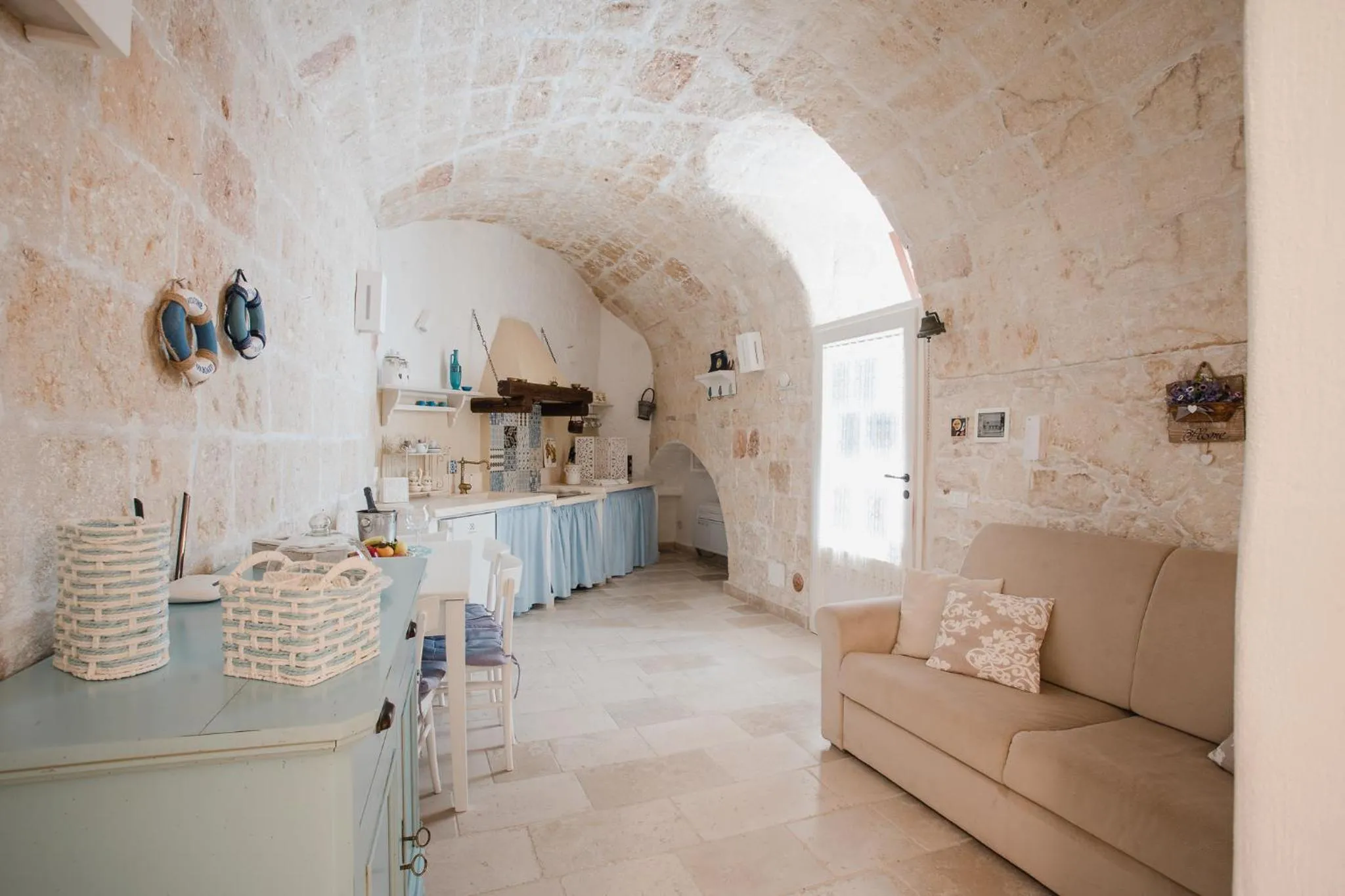 Living room in La Casetta di Porzia