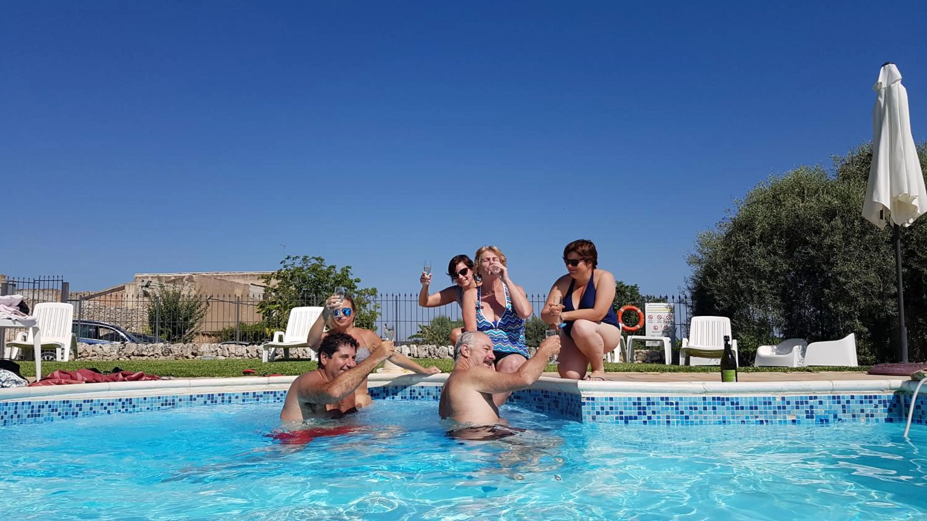 Swimming pool in Masseria Case Damma