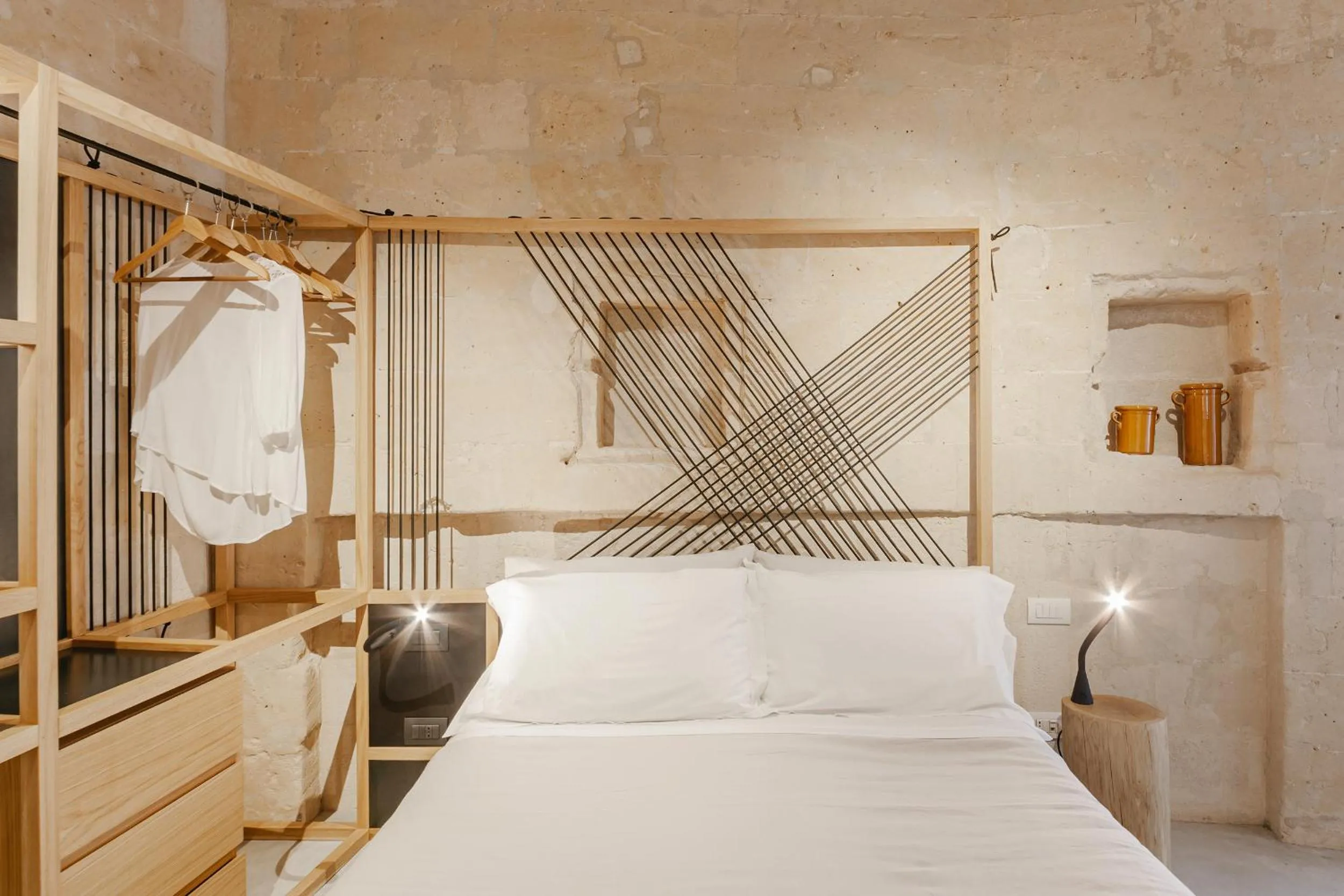 Bed in Ai Maestri Rooms&Cafè