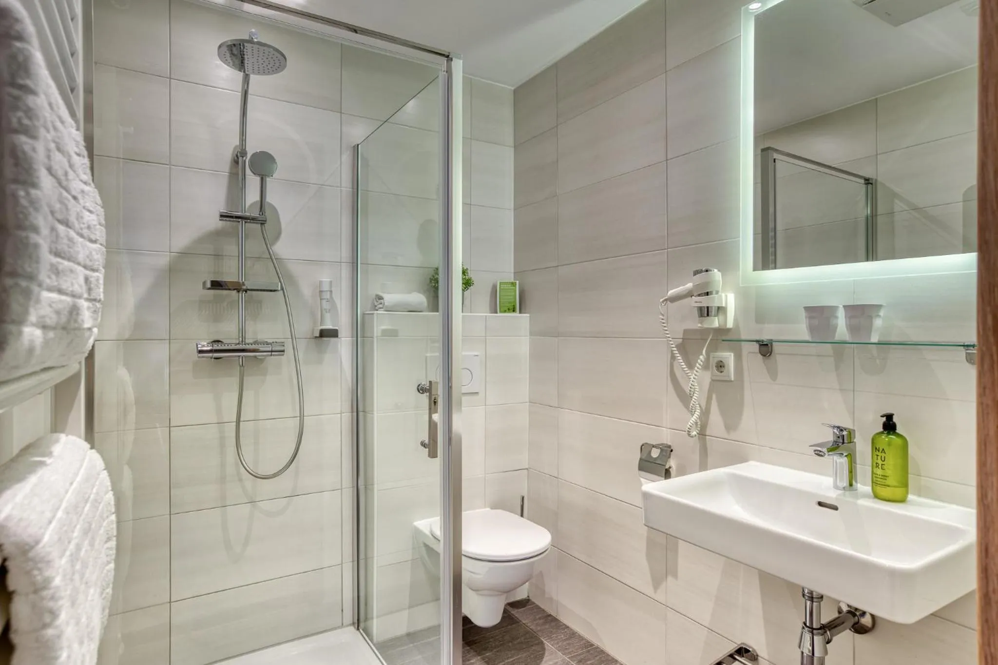 Shower in Boutiquehotel ZOMM in Seefeld