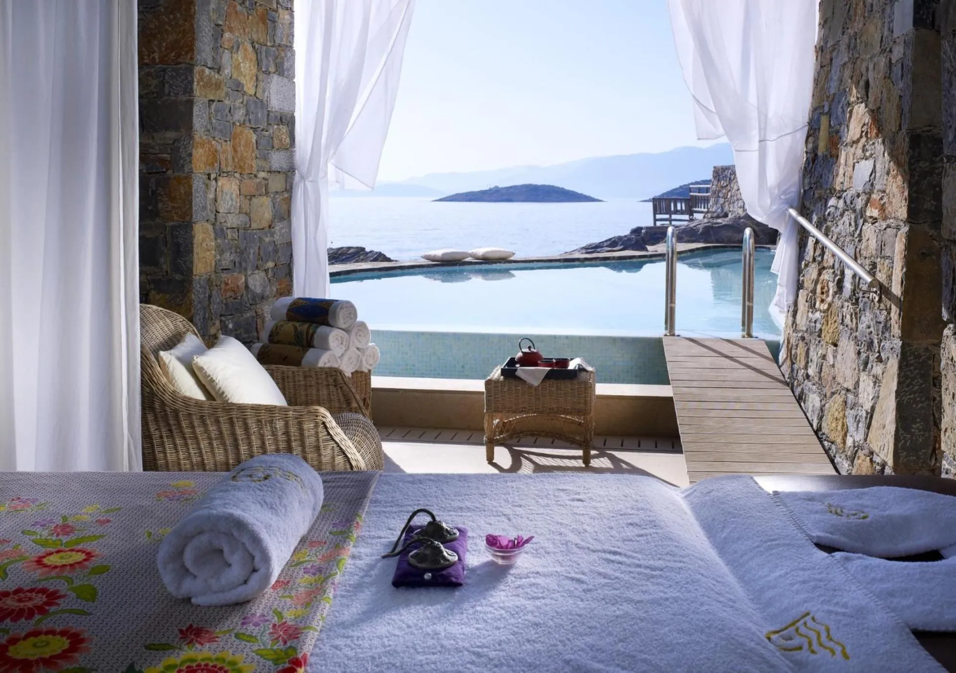 Spa and wellness centre/facilities, Bed in Thalassa Villas