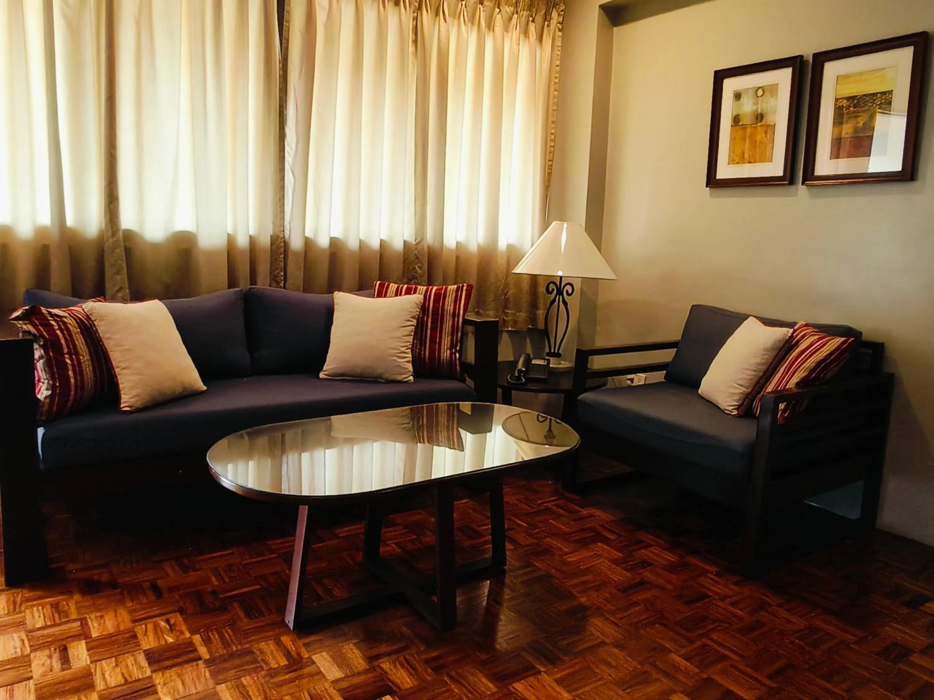 Living room in Tropicana Suites