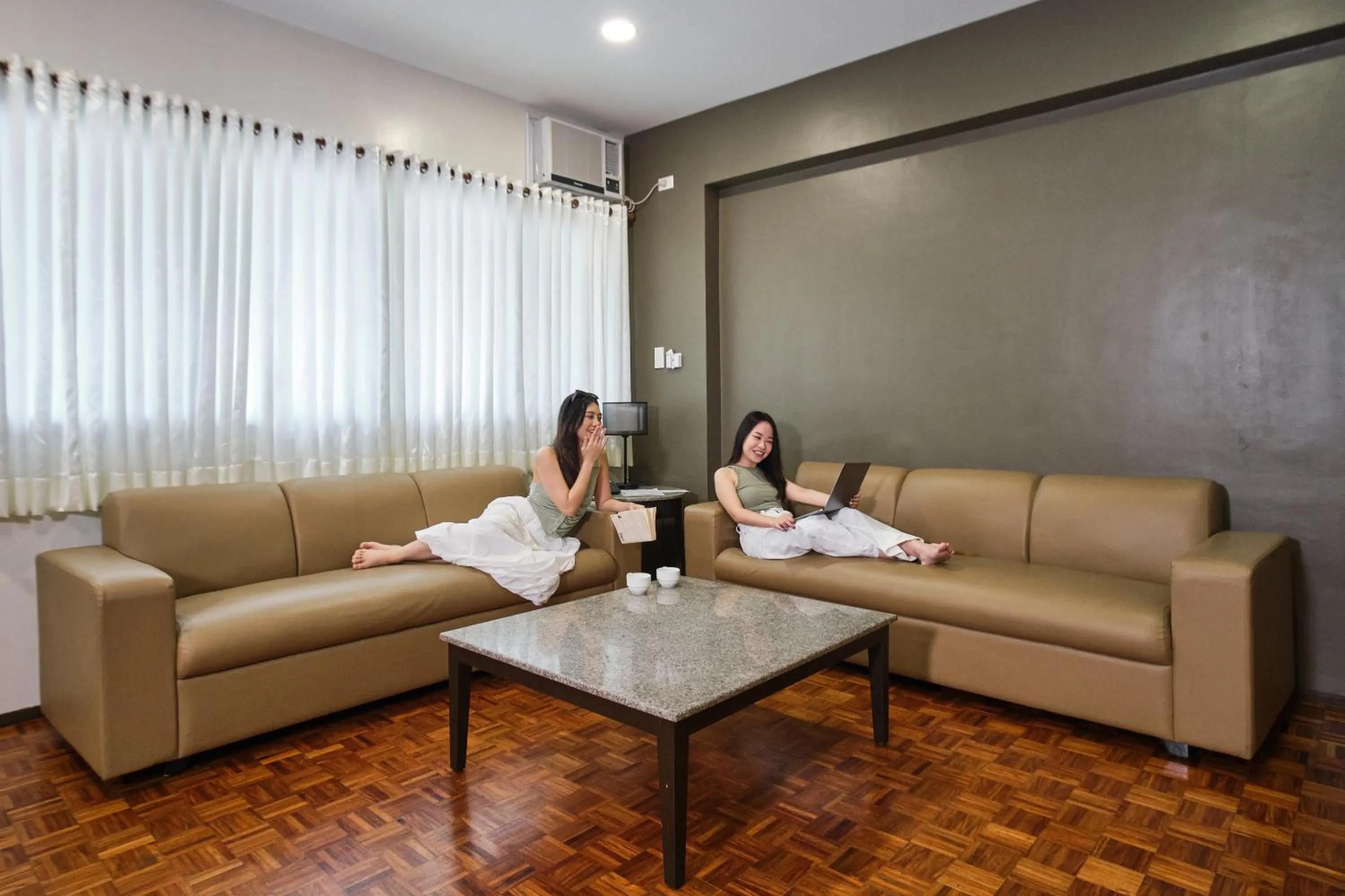 Living room in Tropicana Suites