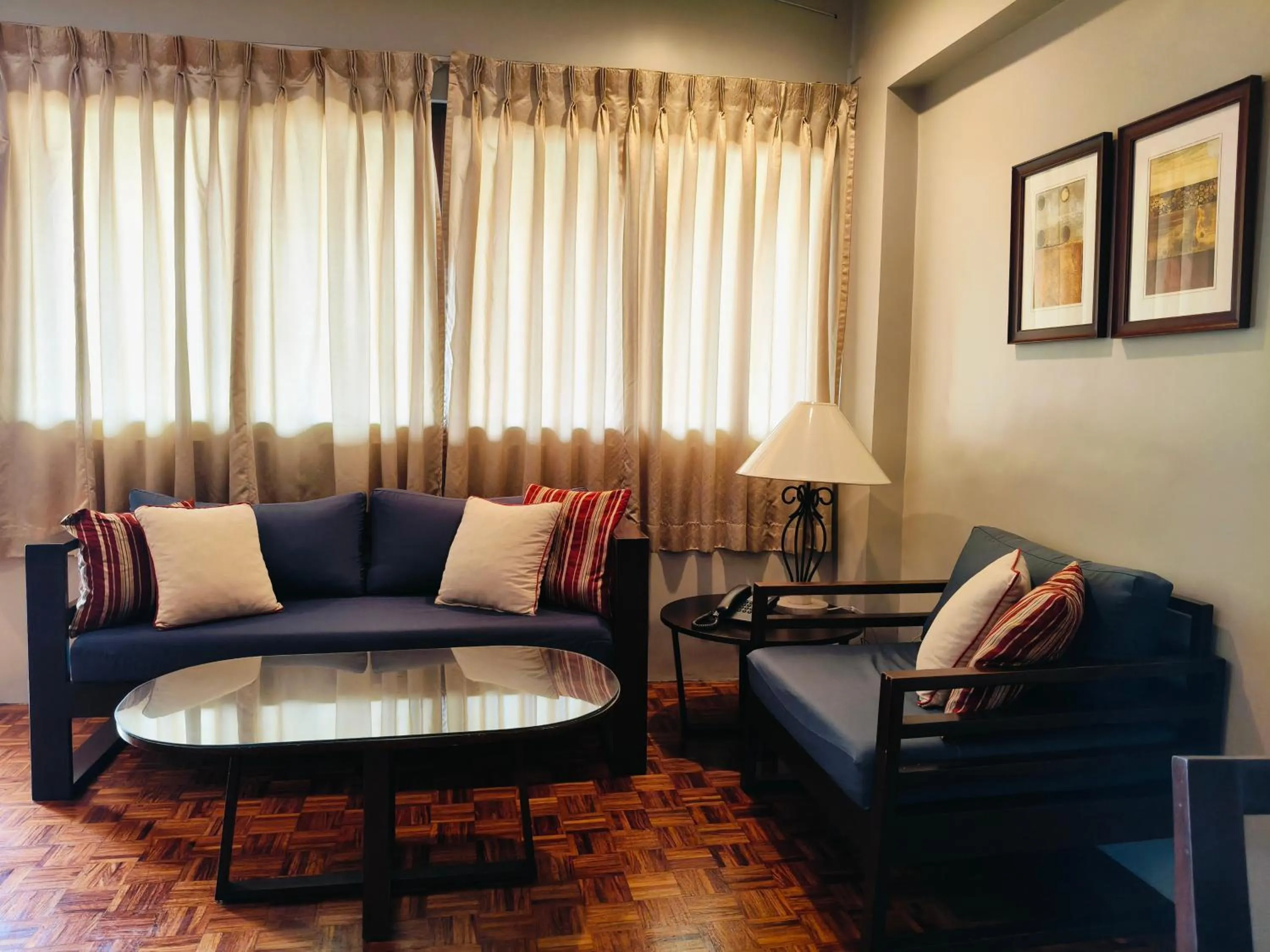 Living room in Tropicana Suites