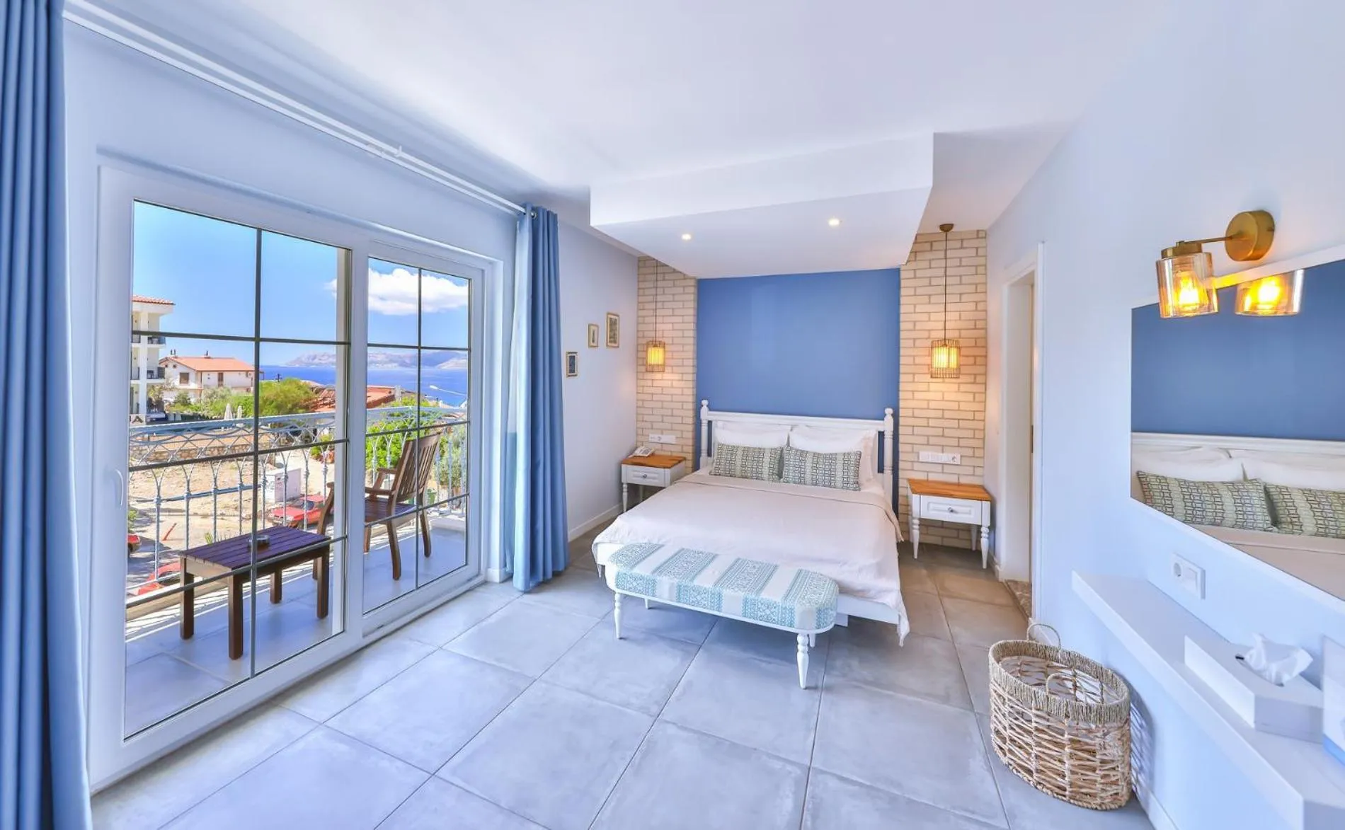 Sea view, Bed in Luvi Kaş Otel - Adults Only (+16)