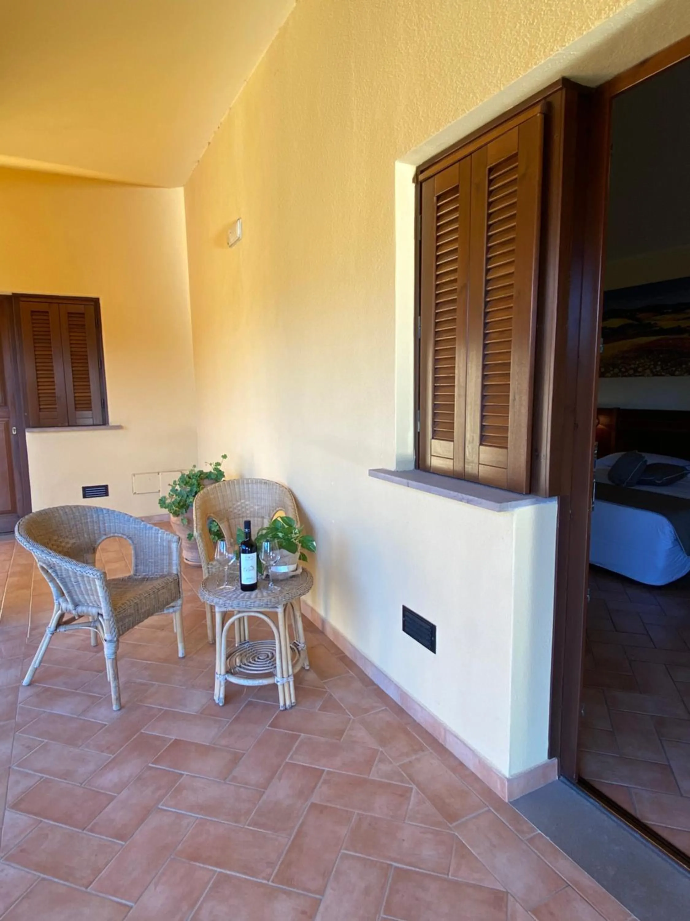 Patio in Hotel Ristorante Le Querciolaie dei Ricci