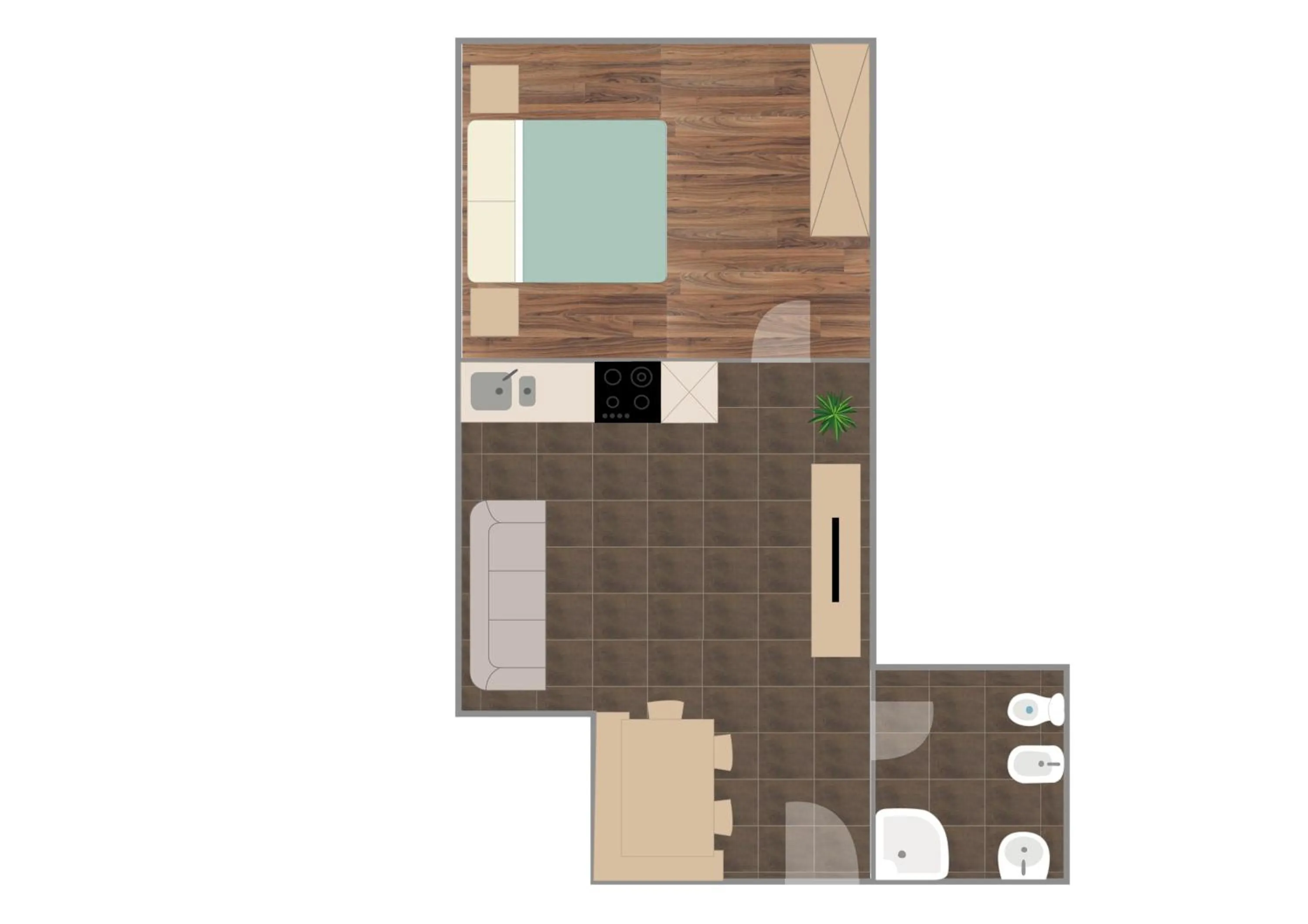 Photo of the whole room in Residence Reinhild