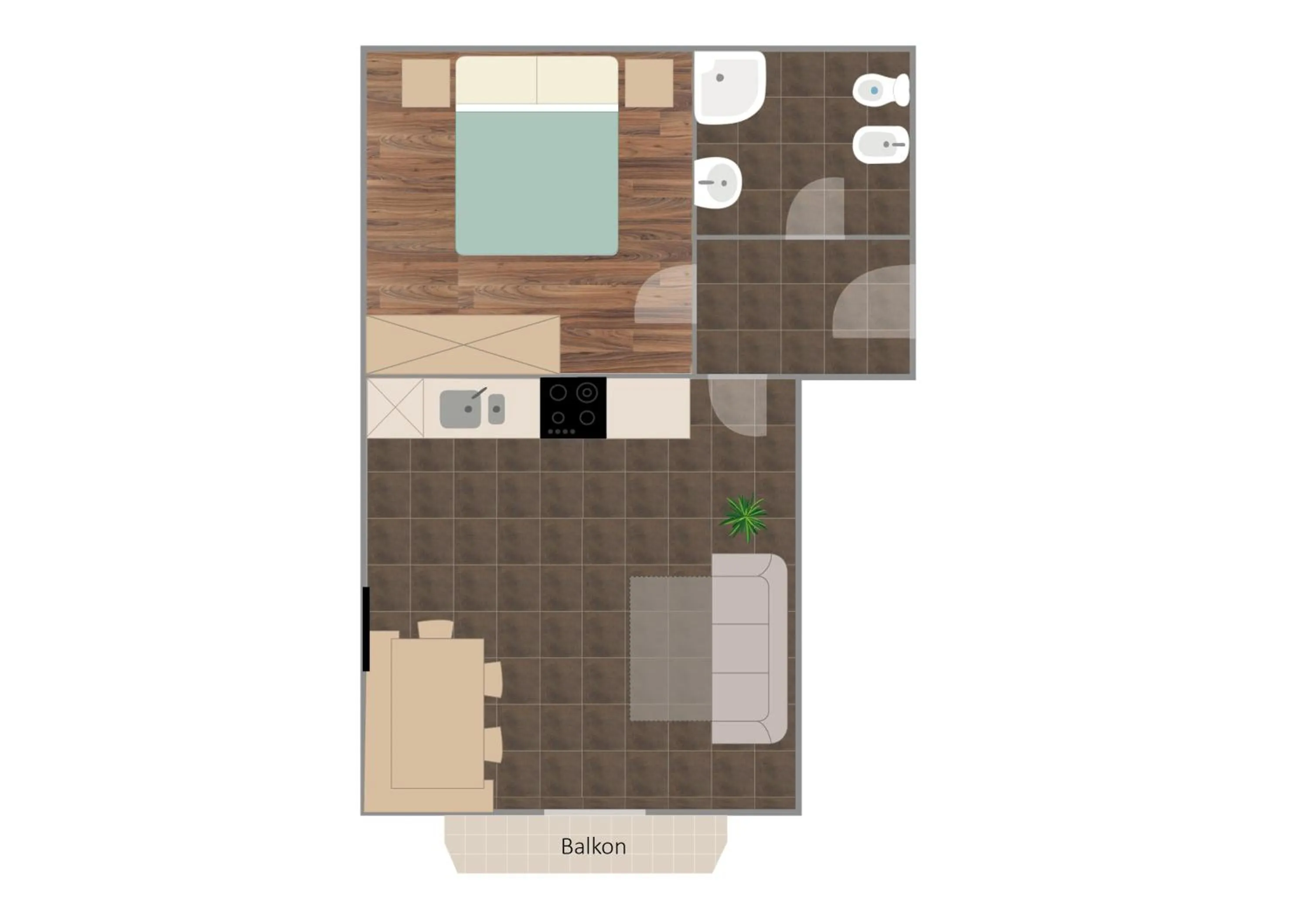 Photo of the whole room in Residence Reinhild