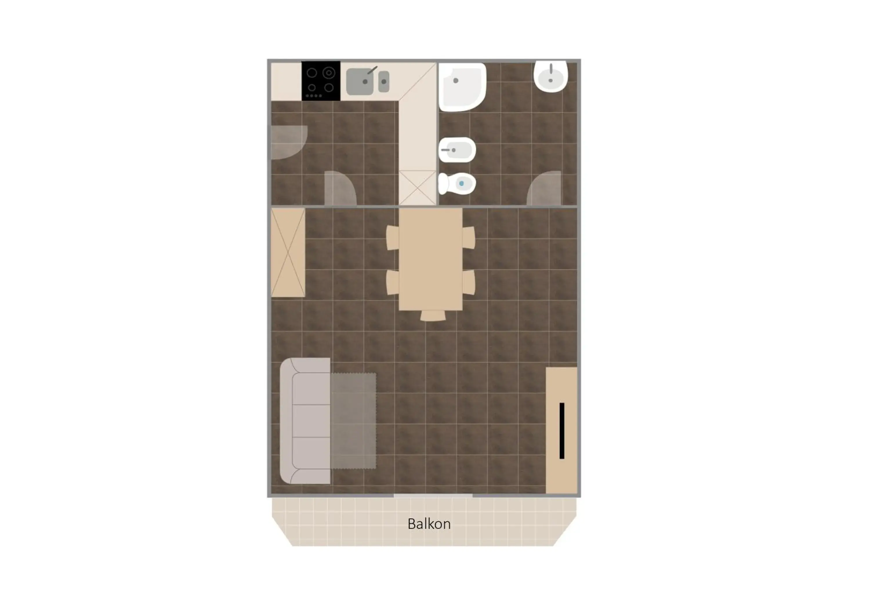 Apartment with Balcony in Residence Reinhild Apartment with Balcony in Residence Reinhild