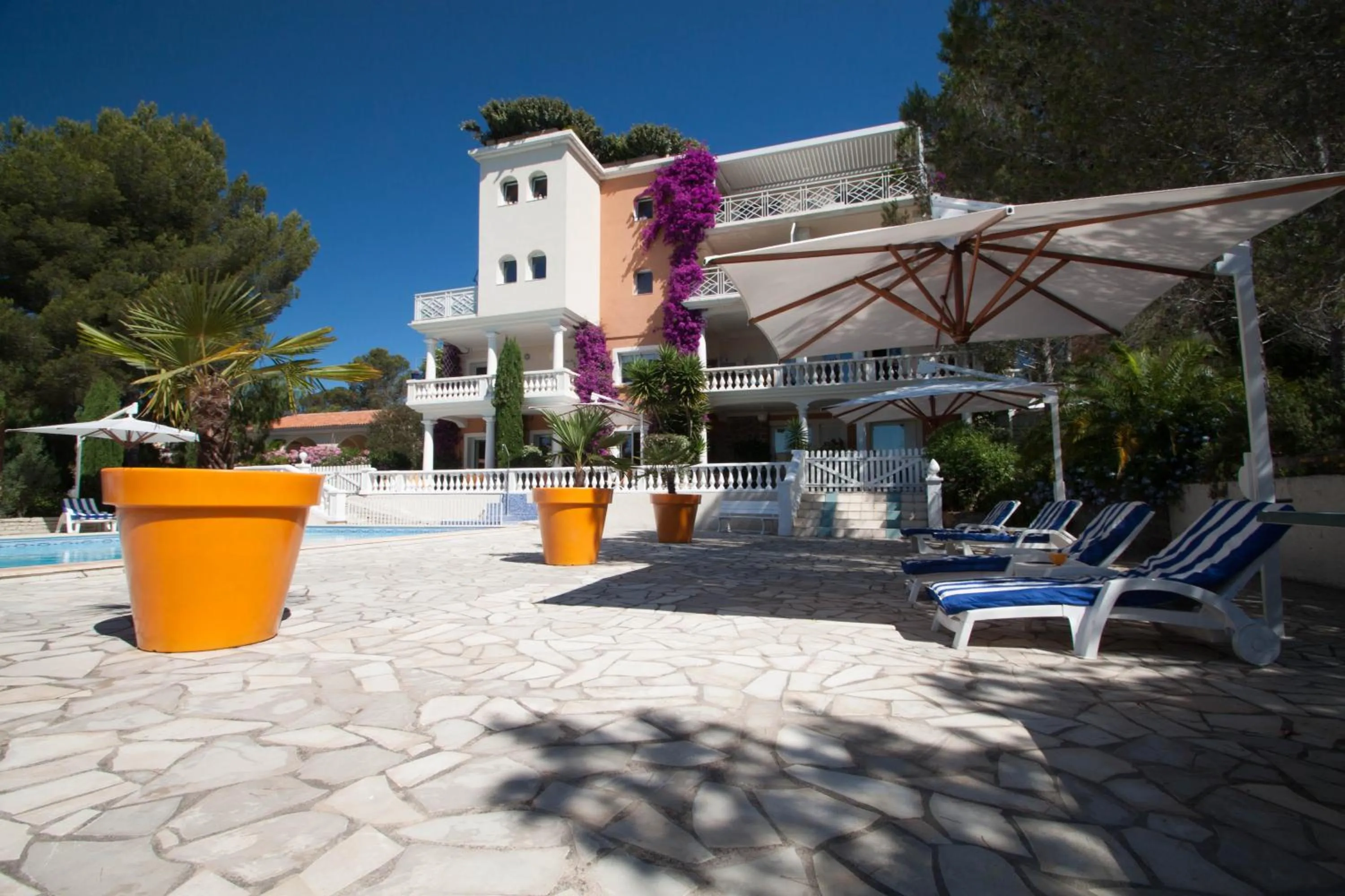 Patio in Chambre d'hôtes La Potinière