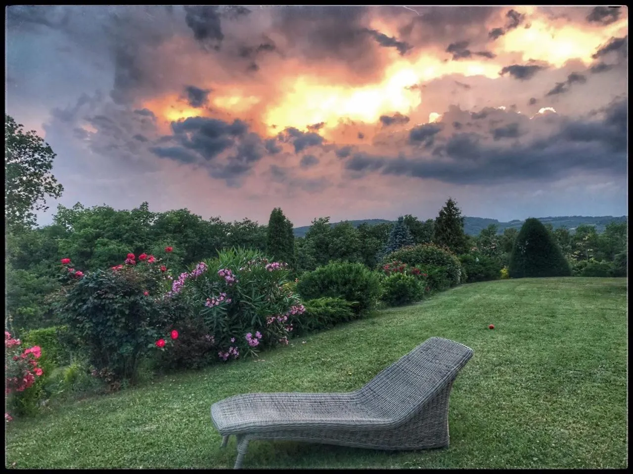 Sunset in B&B Romy Rocker