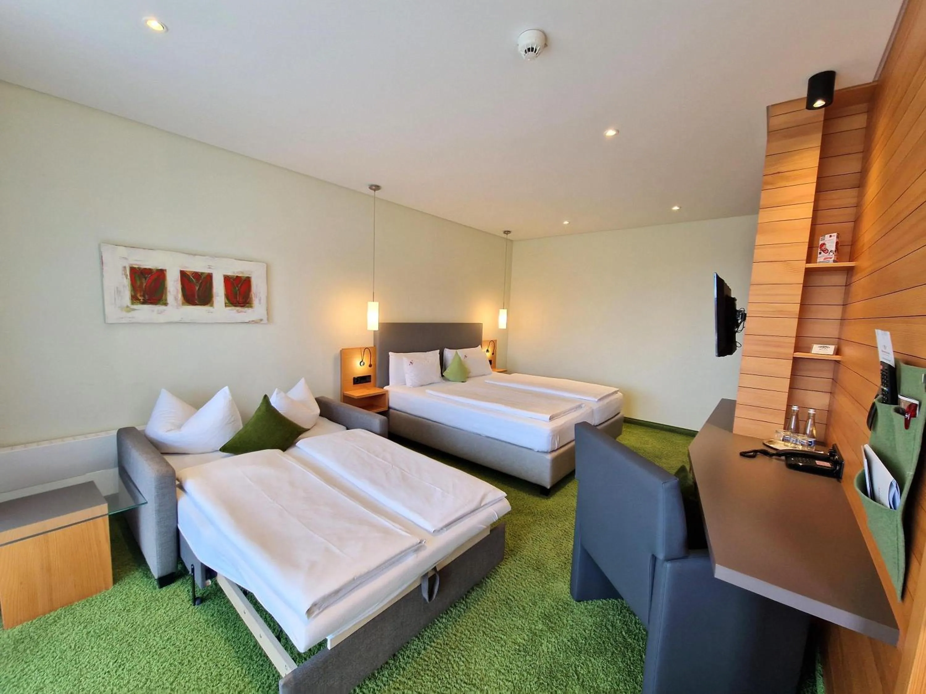 Bed in Mosers Blume Relax & Genuss Hotel