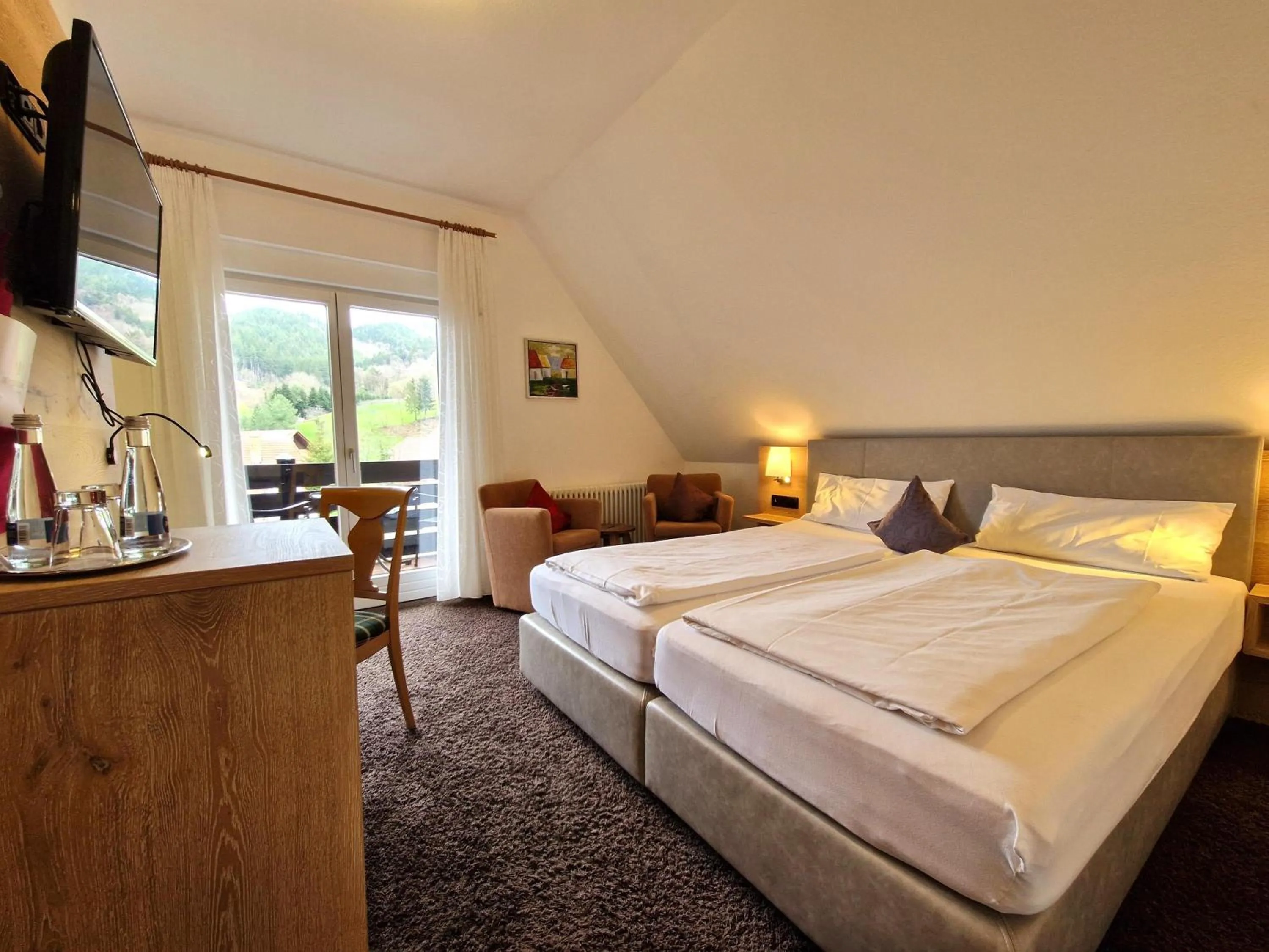 Bed in Mosers Blume Relax & Genuss Hotel