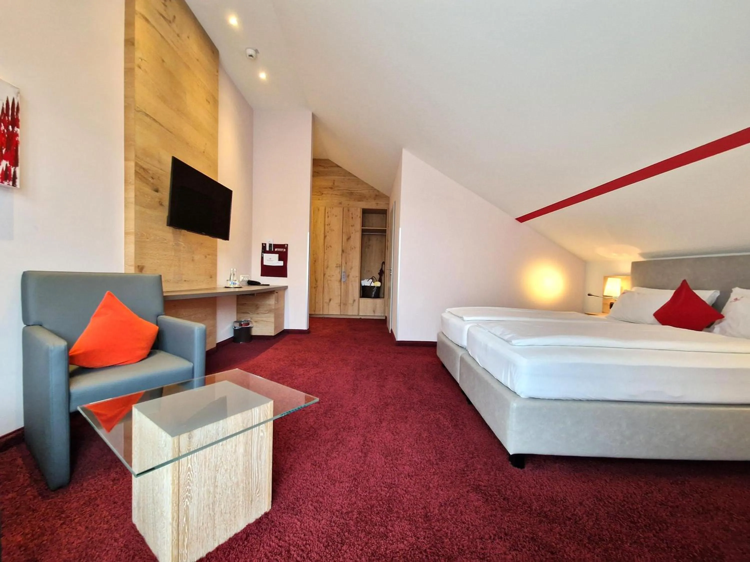 Bed in Mosers Blume Relax & Genuss Hotel