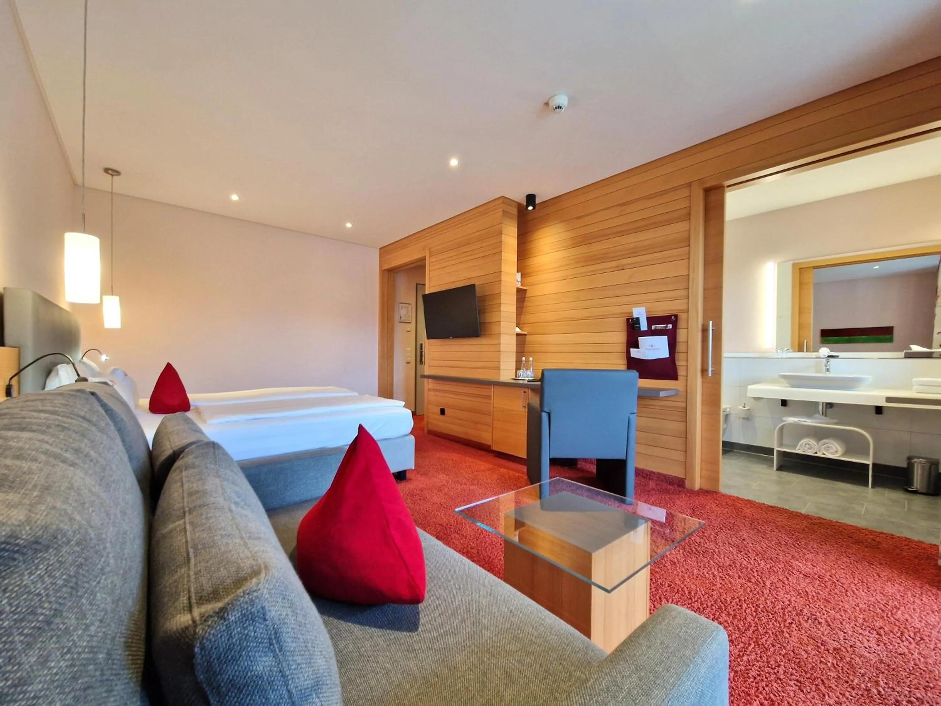 Bed in Mosers Blume Relax & Genuss Hotel