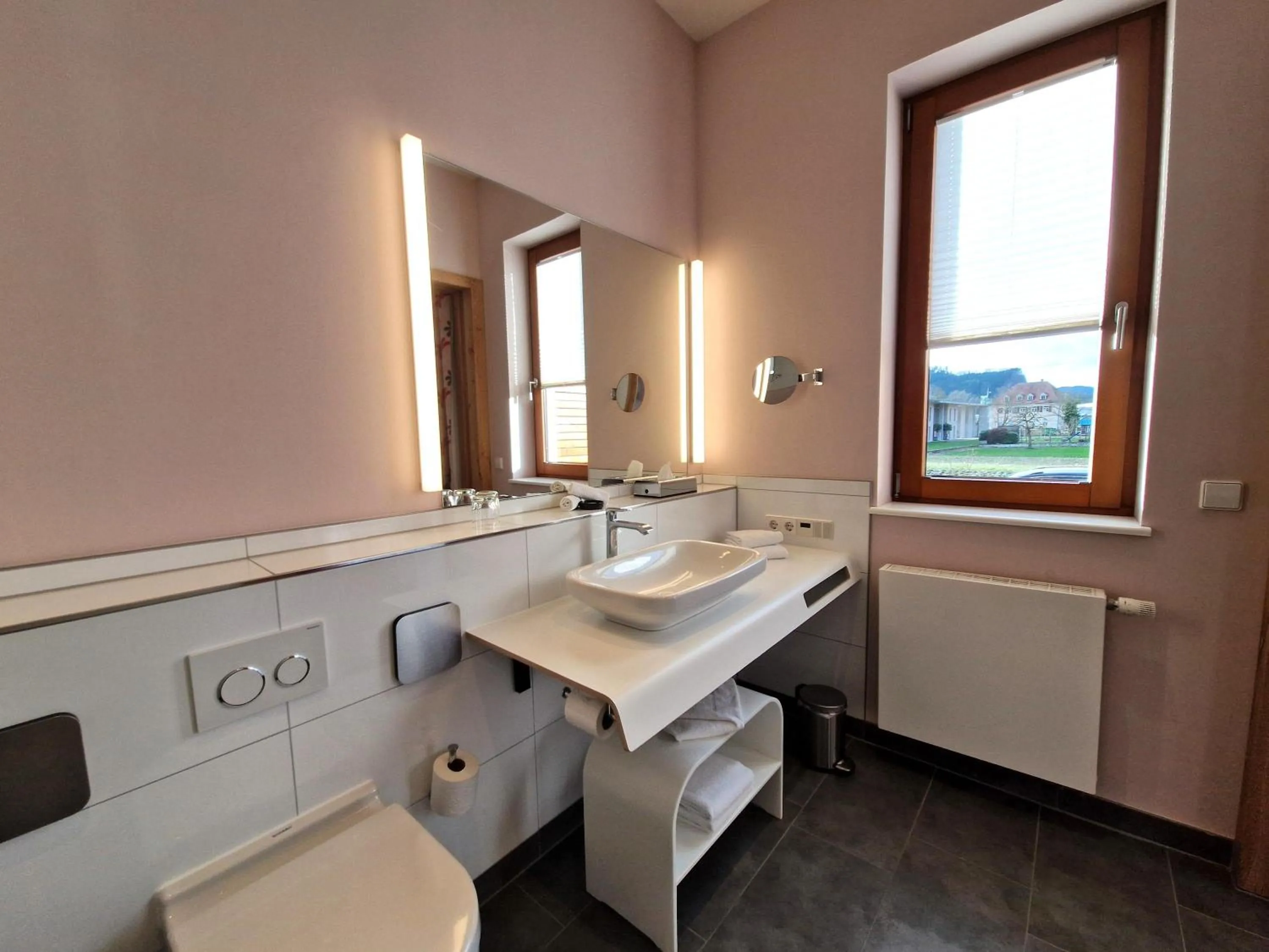 Toilet in Mosers Blume Relax & Genuss Hotel