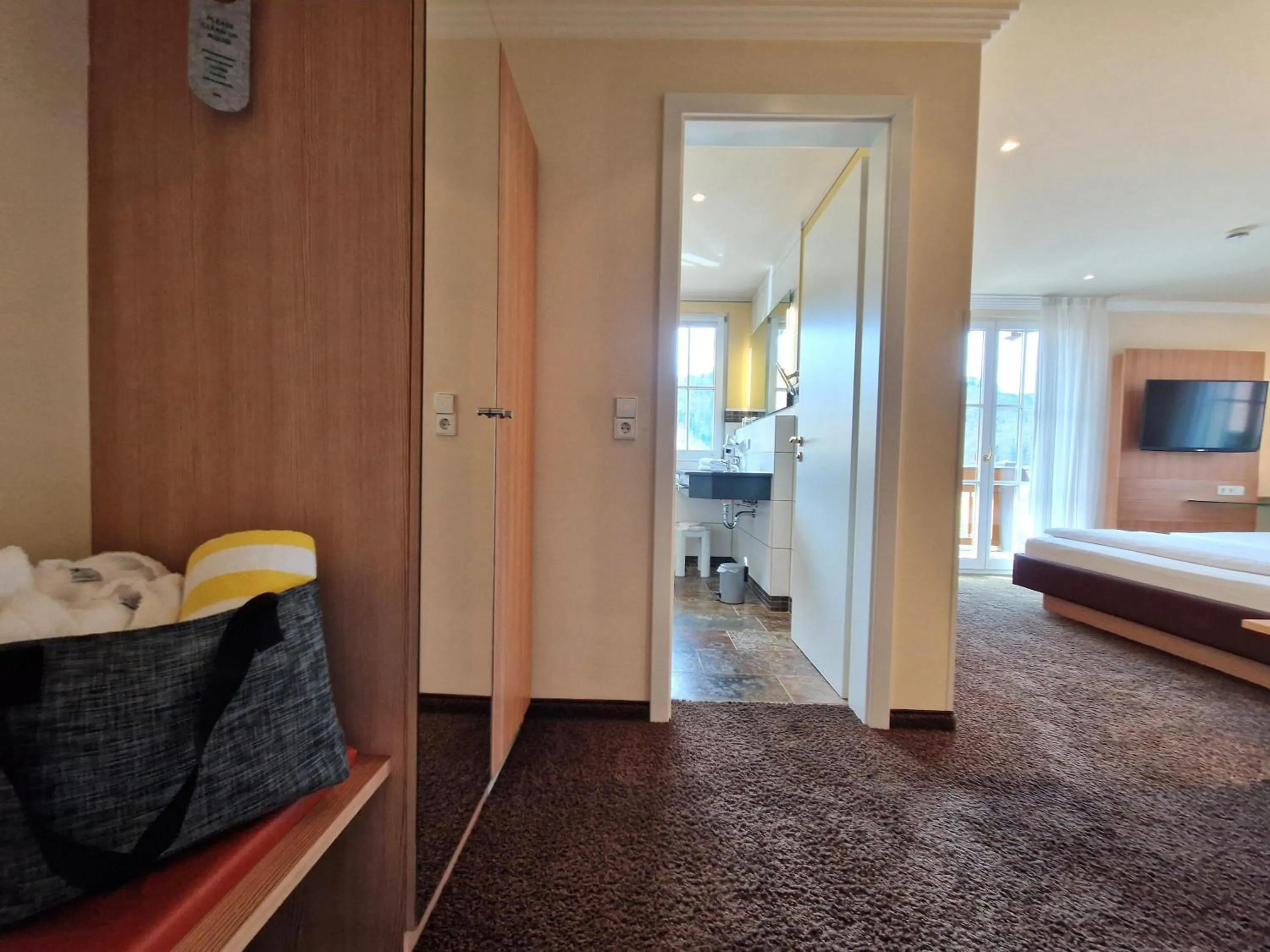 Bed in Mosers Blume Relax & Genuss Hotel