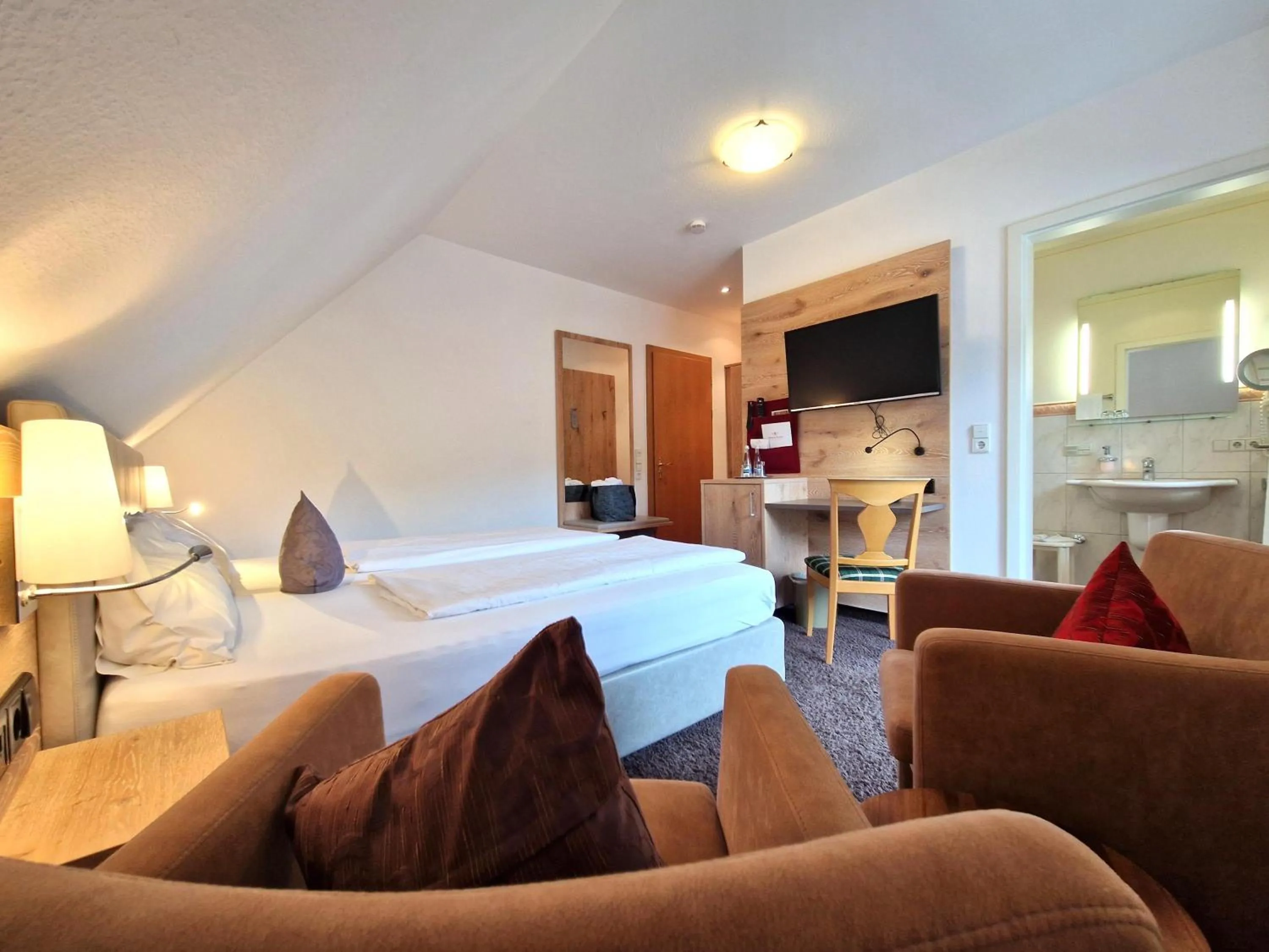 Bed in Mosers Blume Relax & Genuss Hotel