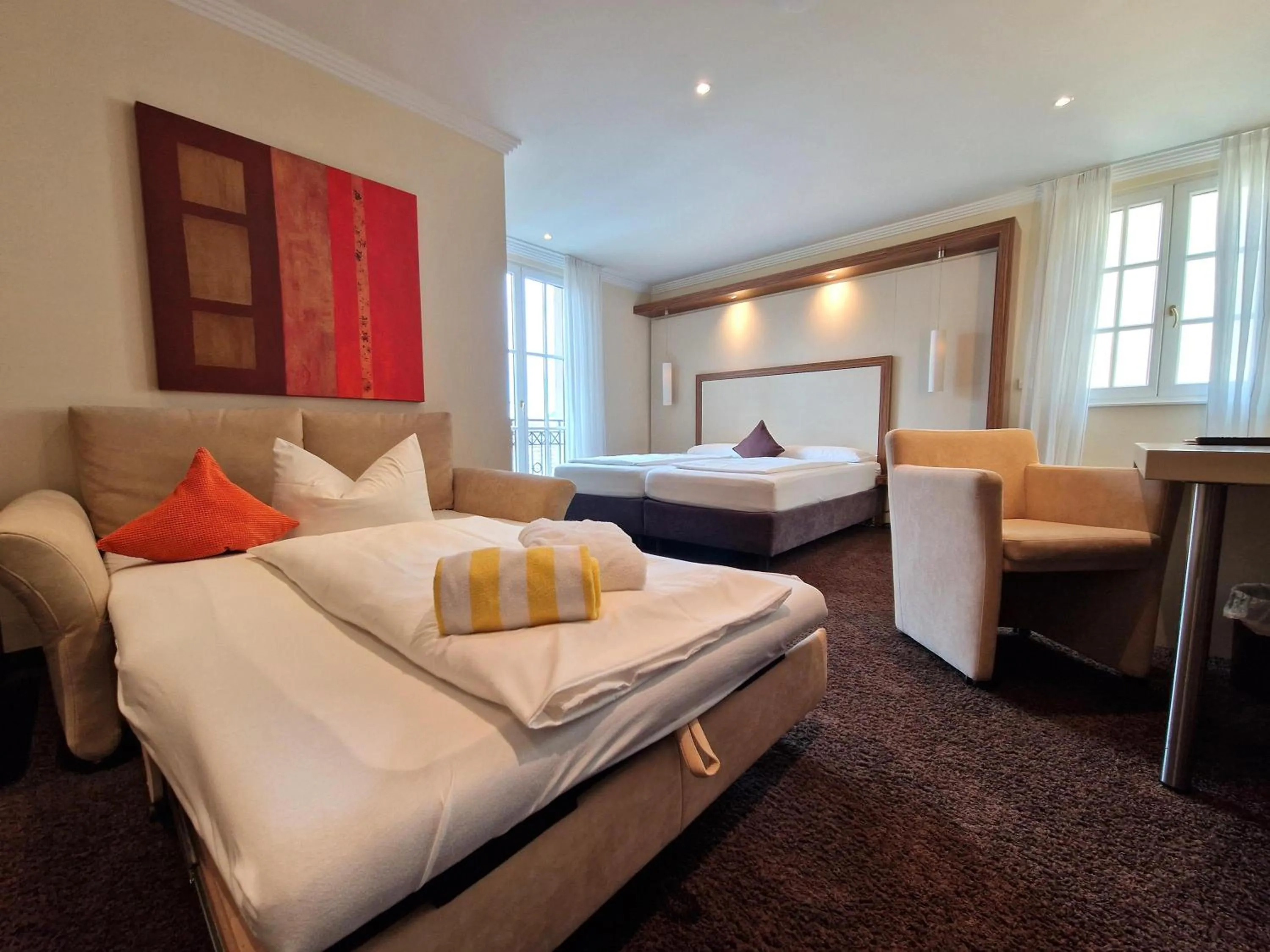 Bed in Mosers Blume Relax & Genuss Hotel