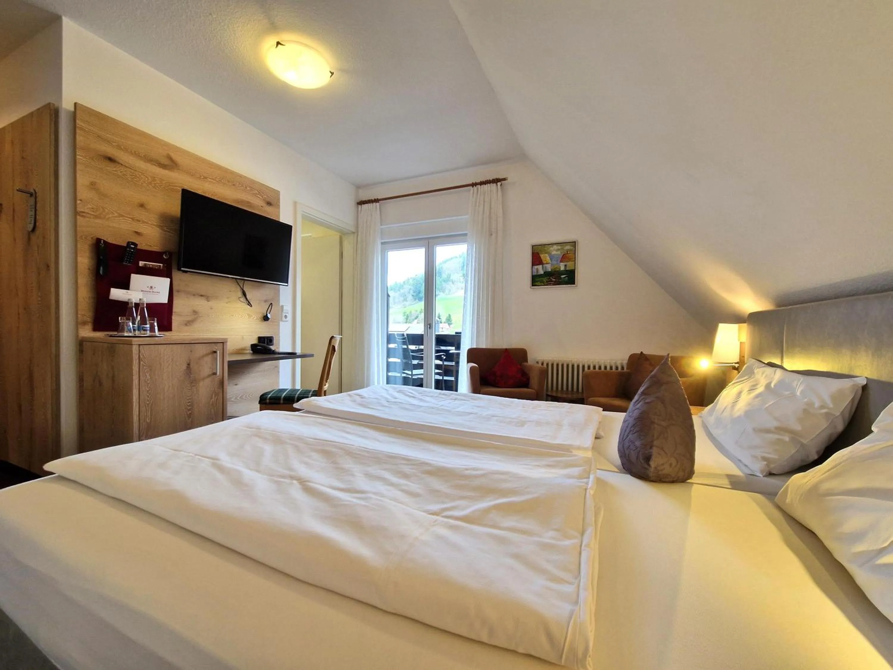 Bed in Mosers Blume Relax & Genuss Hotel