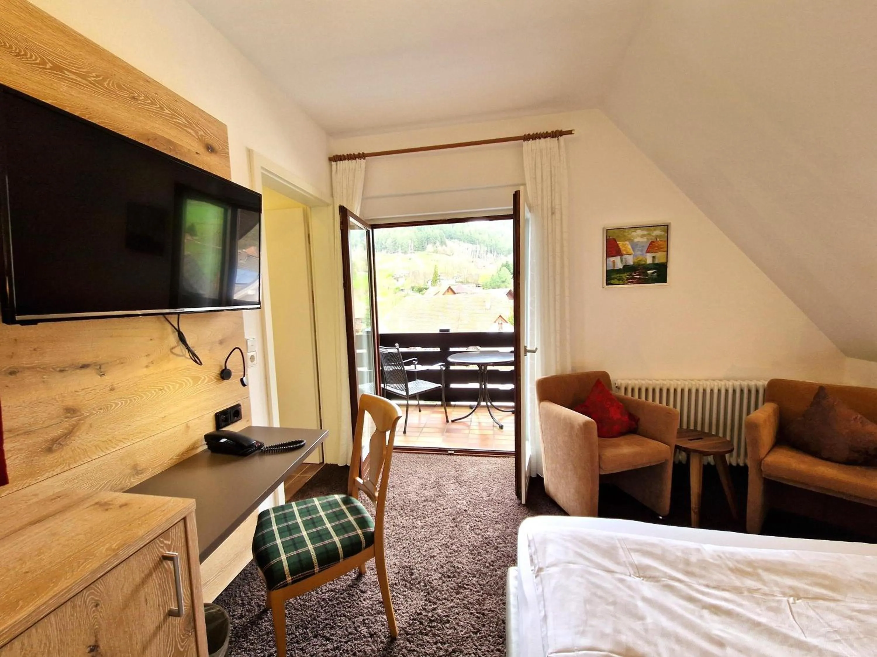 Bed in Mosers Blume Relax & Genuss Hotel