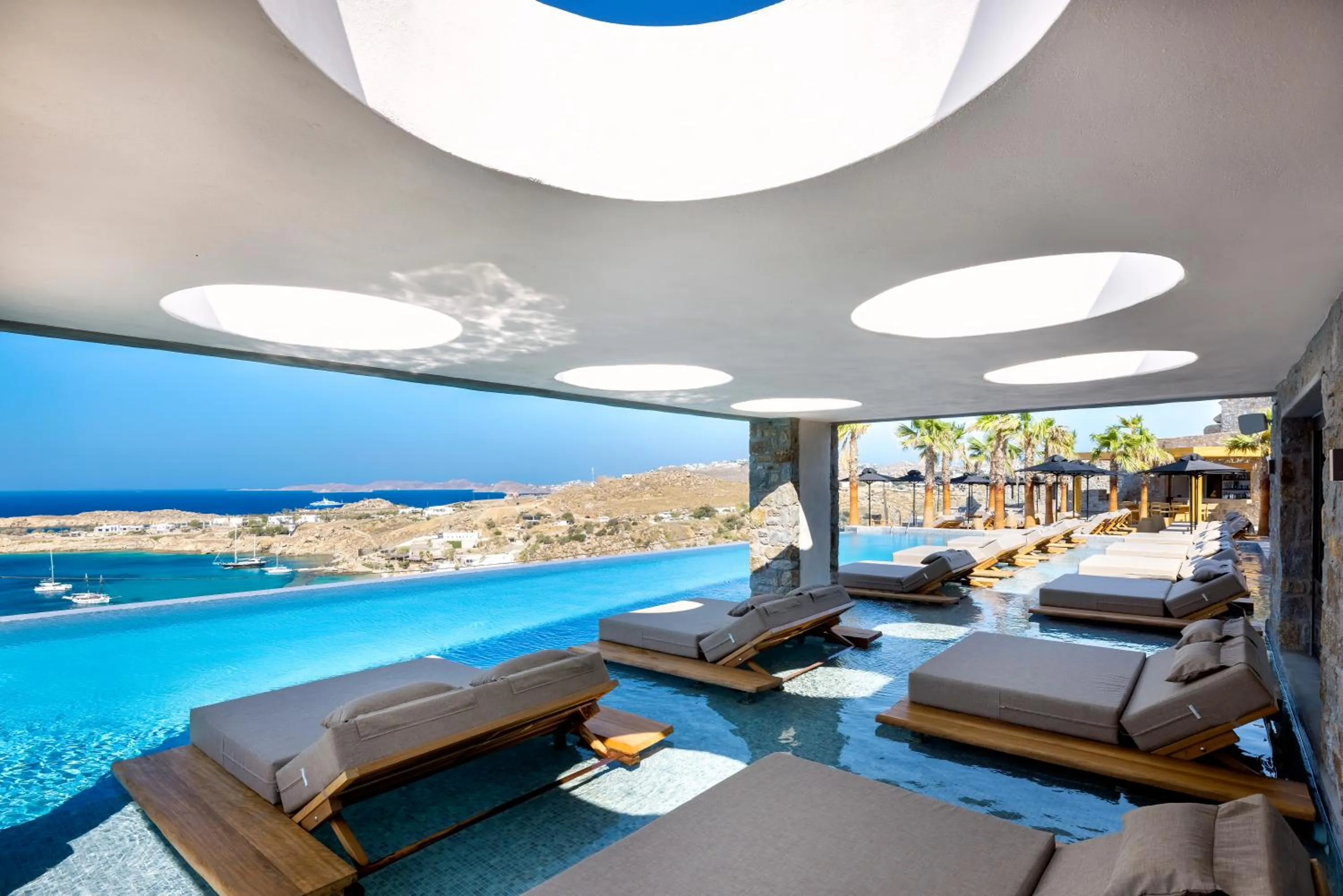 Swimming pool in Tropicana Hotel , Suites & Villas Mykonos