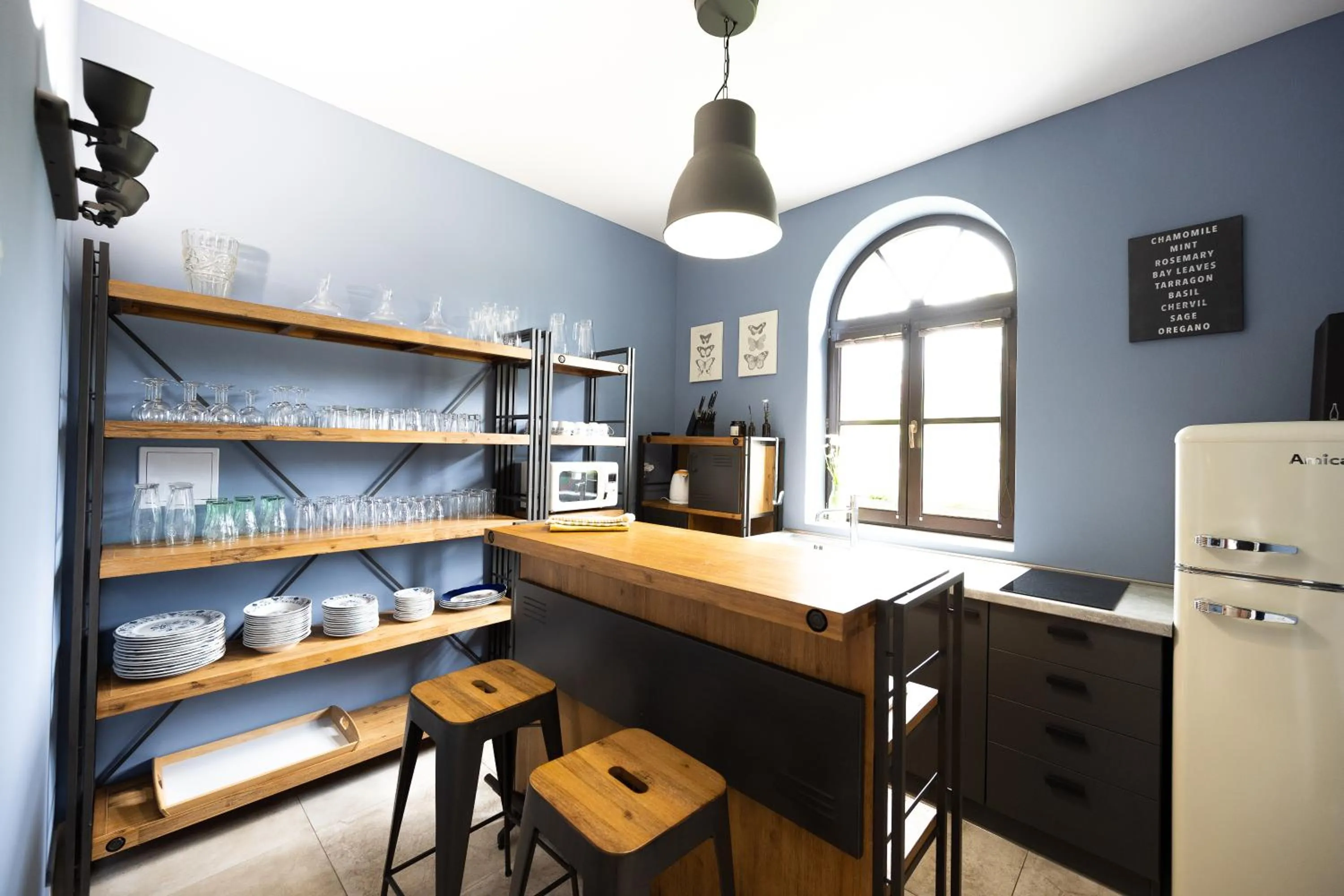 Kitchen or kitchenette in Penzion Pod hrádkem