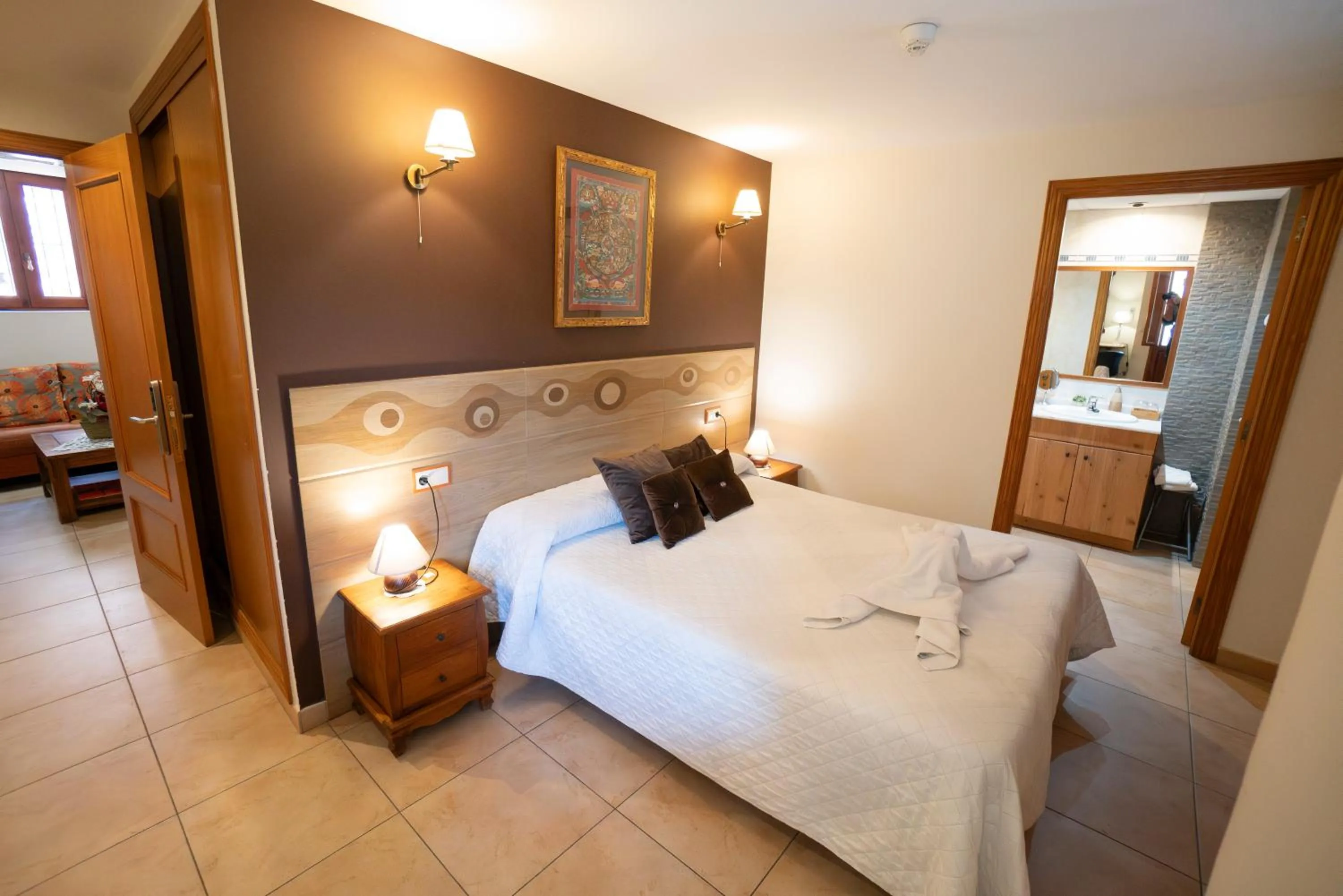 Bed in Hotel Rural L'Antic Portal