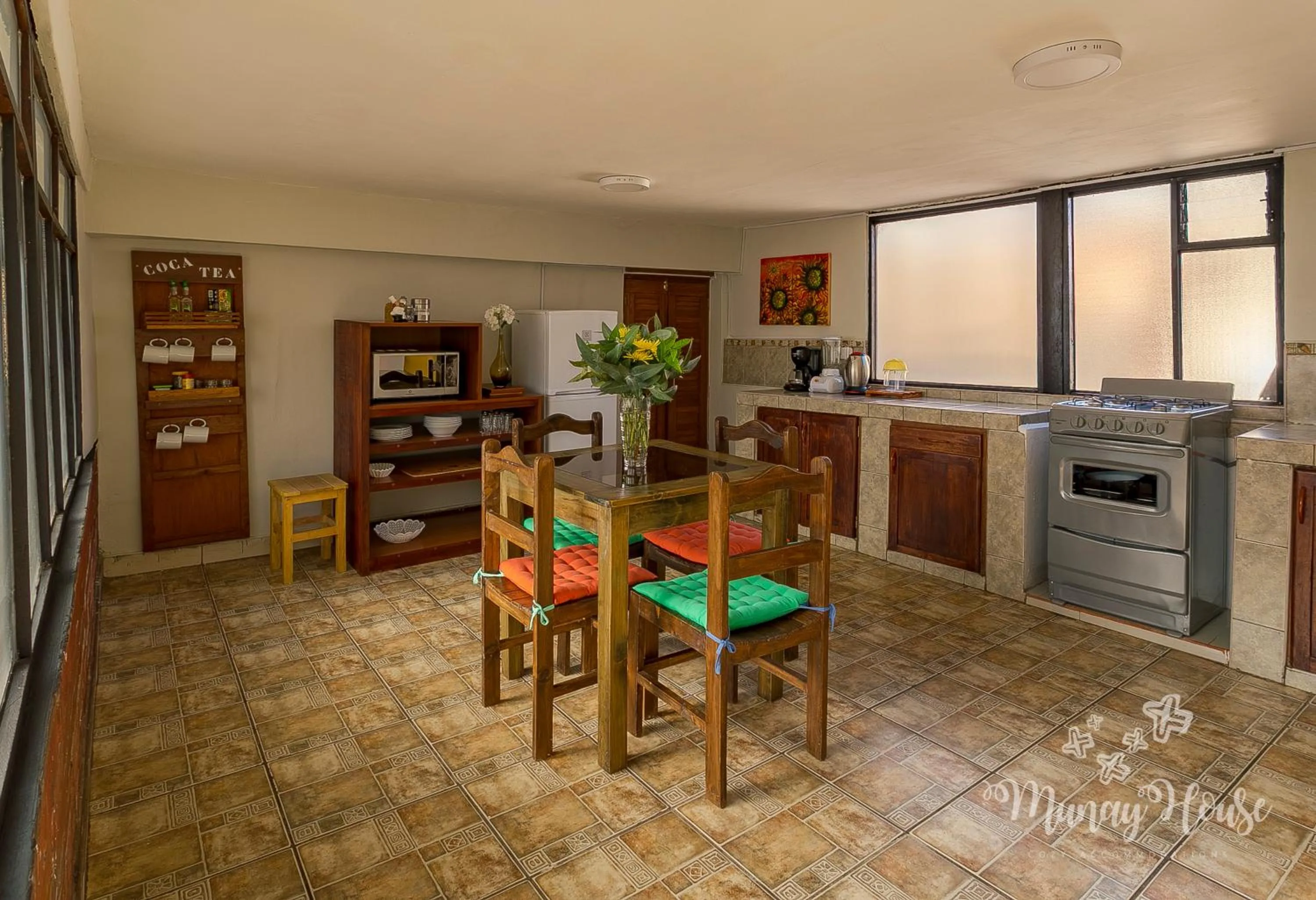 Dining area in Munay House, apartment in the center of Cusco