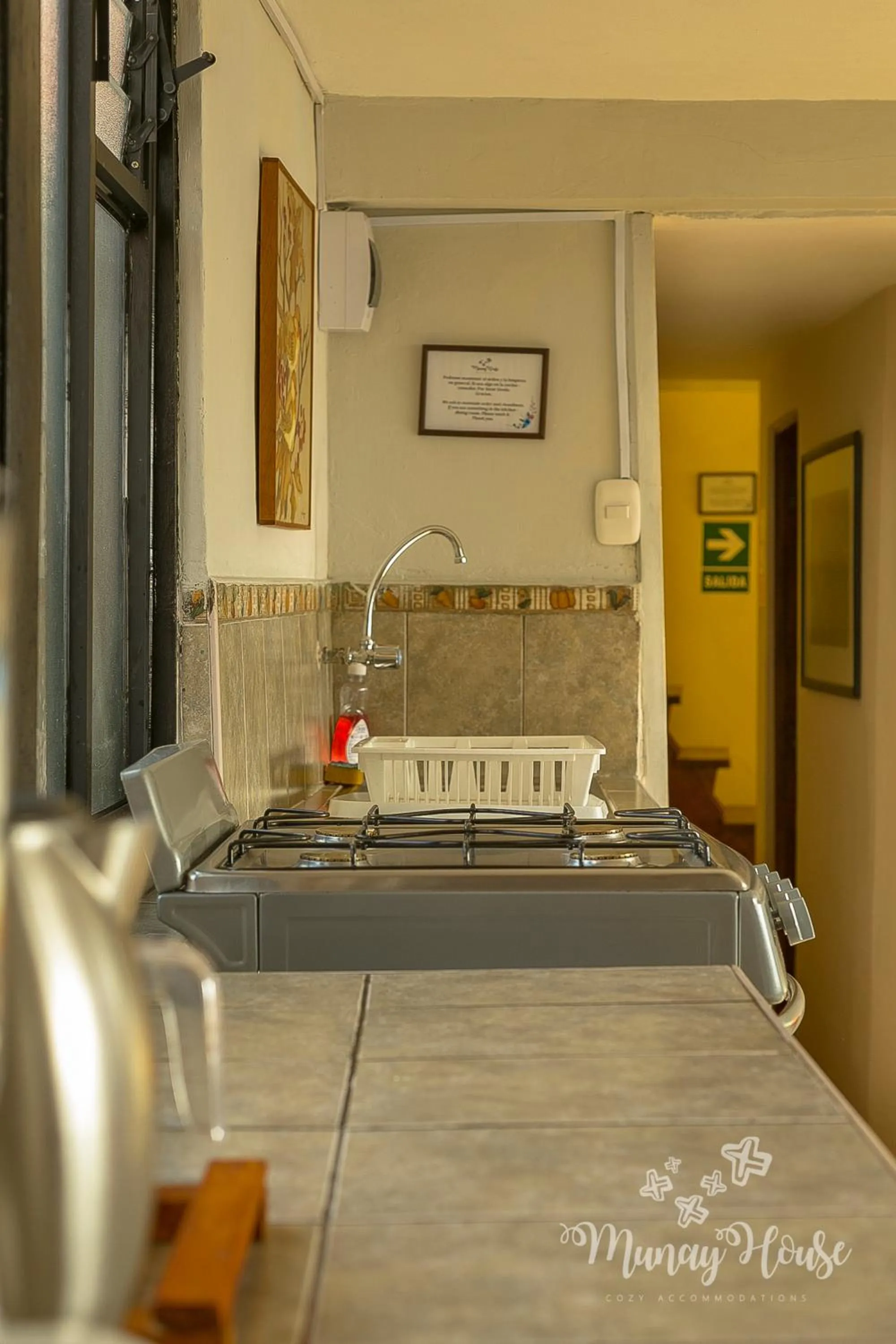 Kitchen or kitchenette, Bed in Munay House, apartment in the center of Cusco