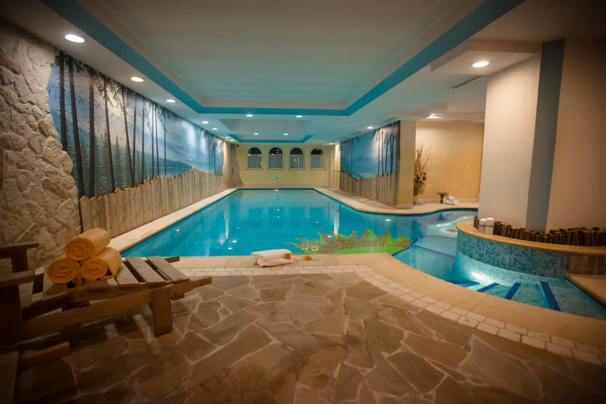 Swimming pool in Albergo Dimaro Wellness Hotel