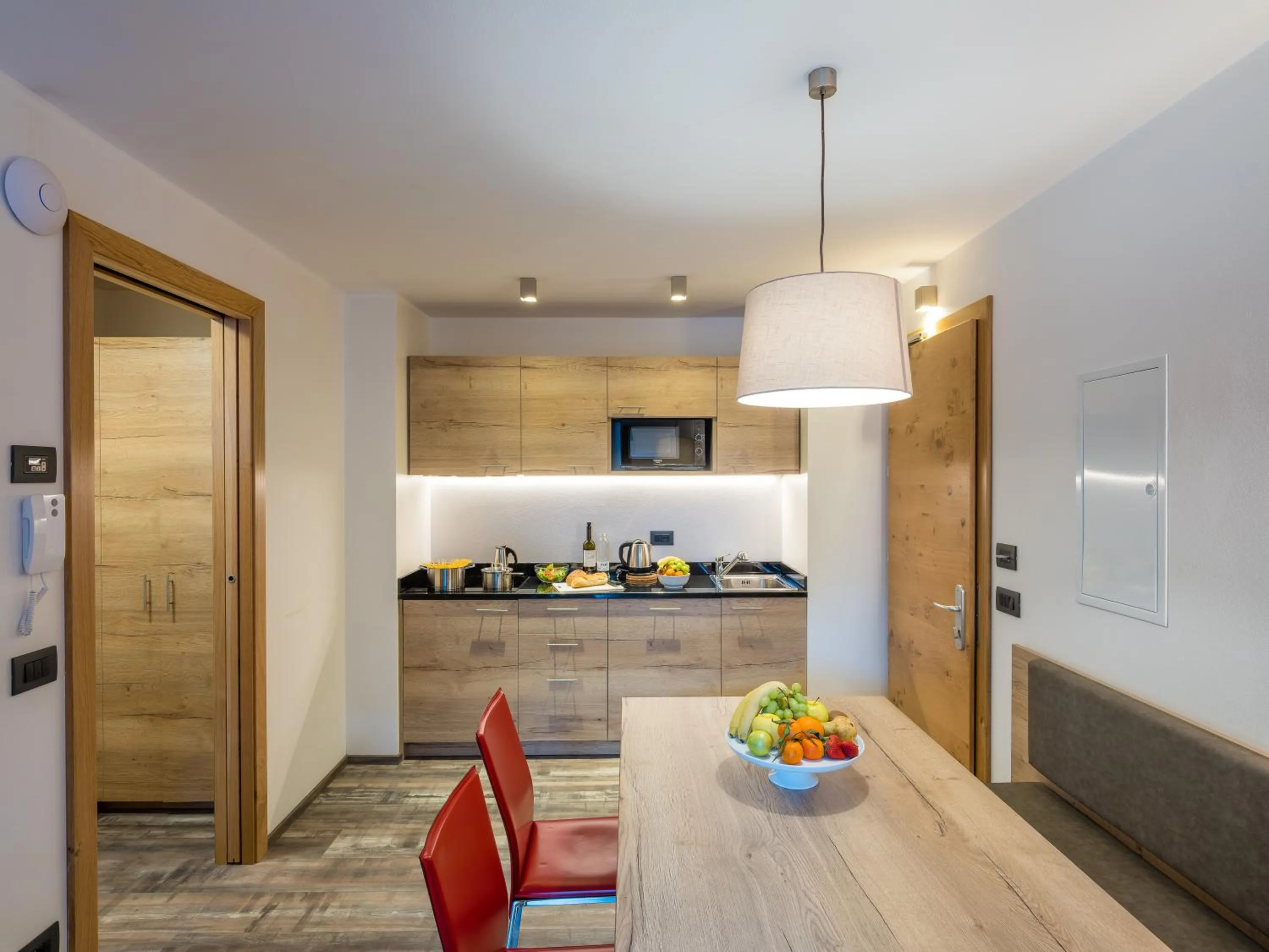 Kitchen or kitchenette in Albergo Dimaro Wellness Hotel