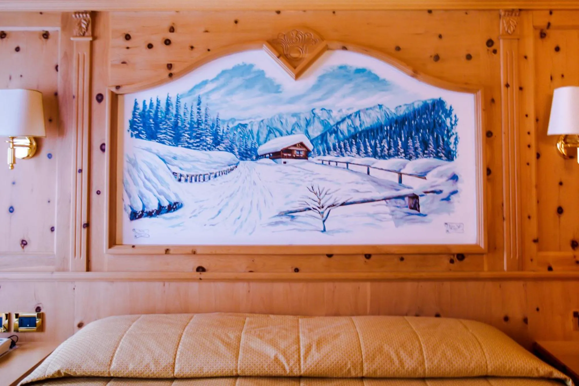 Decorative detail in Albergo Dimaro Wellness Hotel