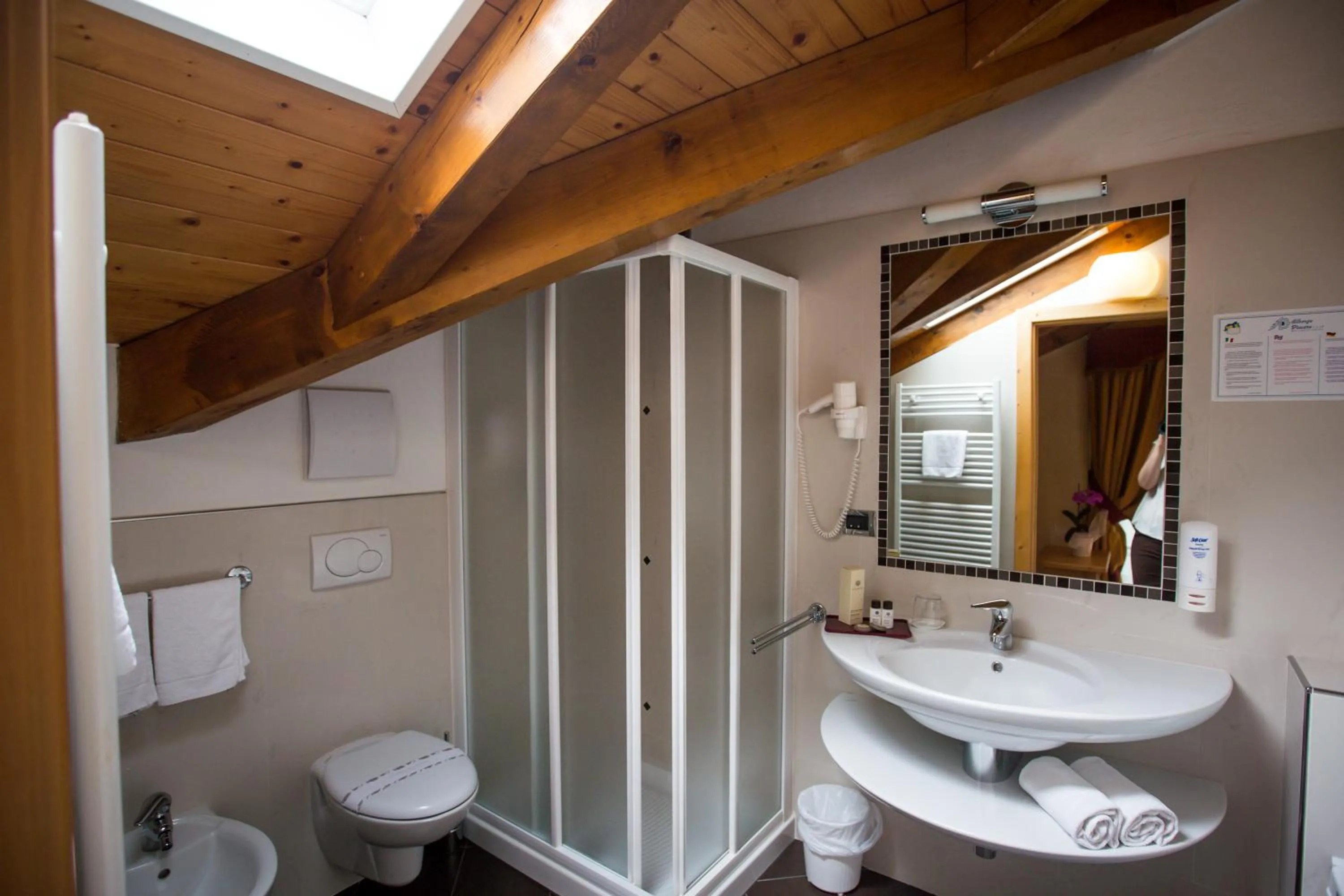 Shower in Albergo Dimaro Wellness Hotel