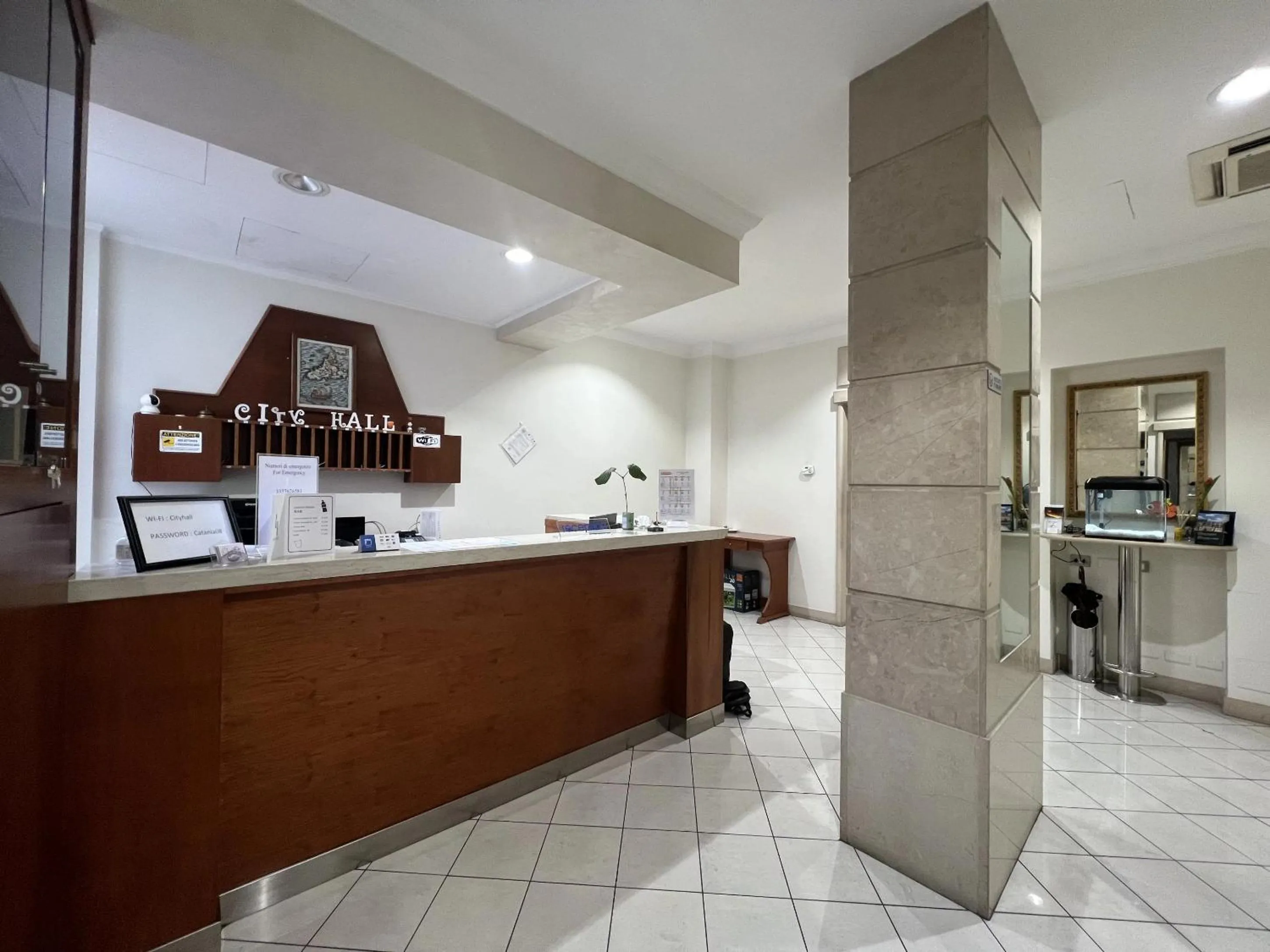 Lobby or reception in City Hall