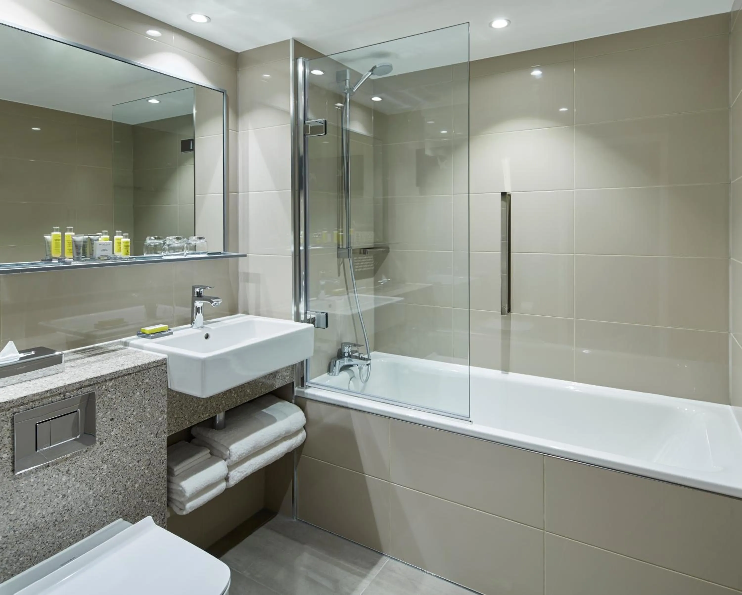 Toilet in London Heathrow Marriott Hotel