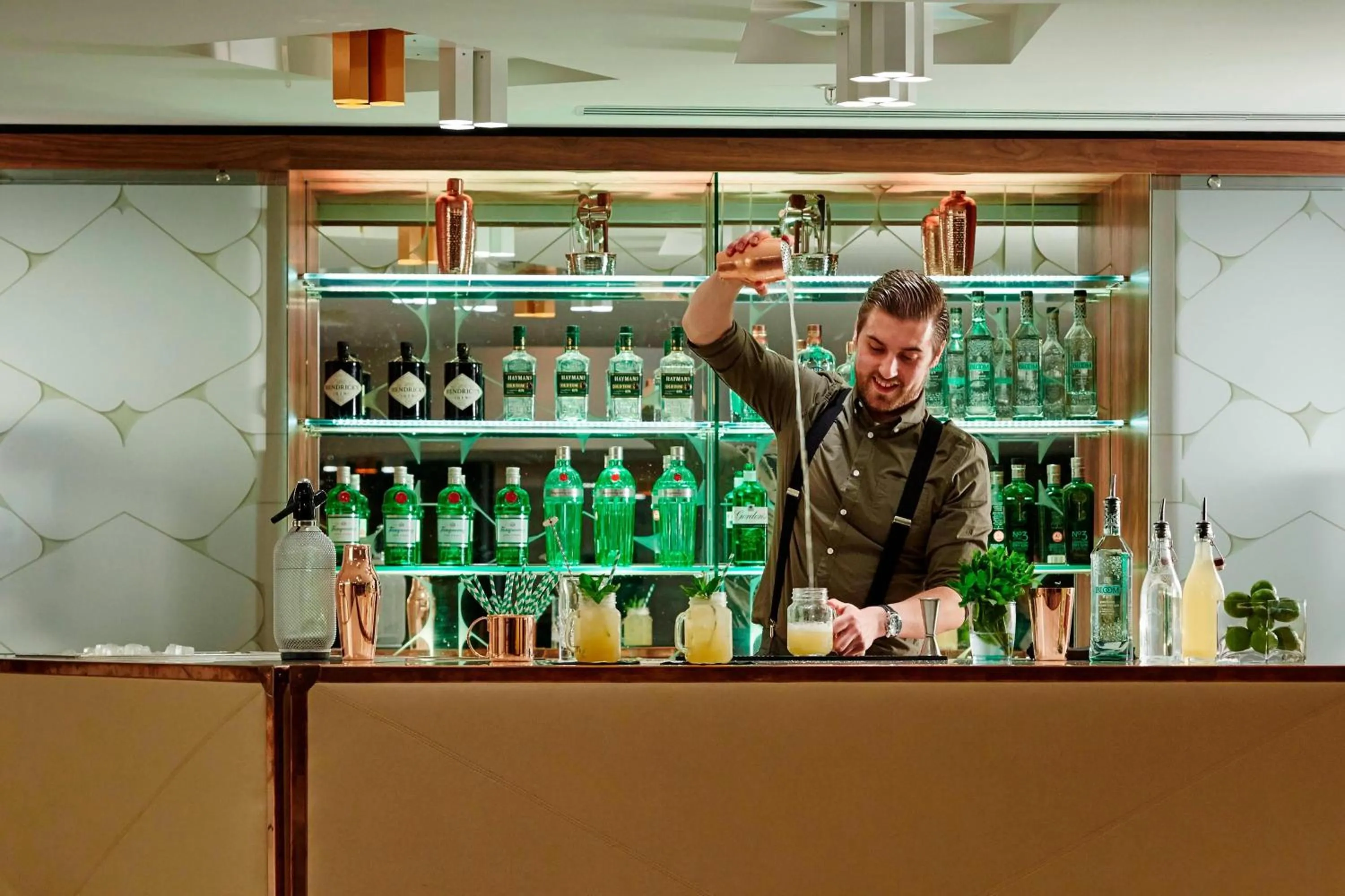 Lobby or reception in London Heathrow Marriott Hotel