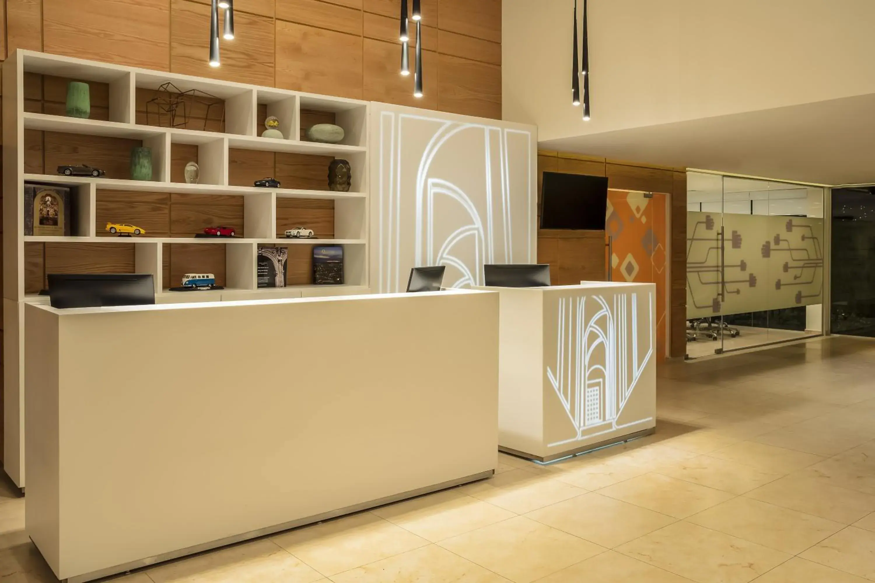 Lobby or reception in Fiesta Inn Express Queretaro Constituyentes Lobby or reception in Fiesta Inn Express Queretaro Constituyentes