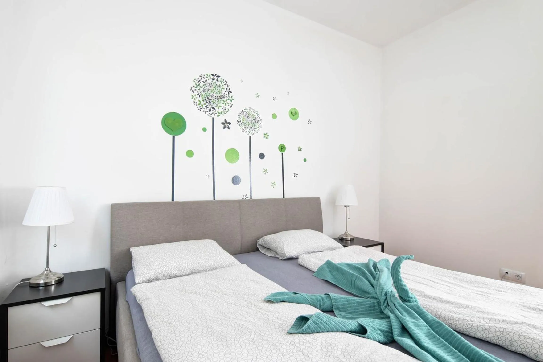 Bed in Vision Apartments Budapest