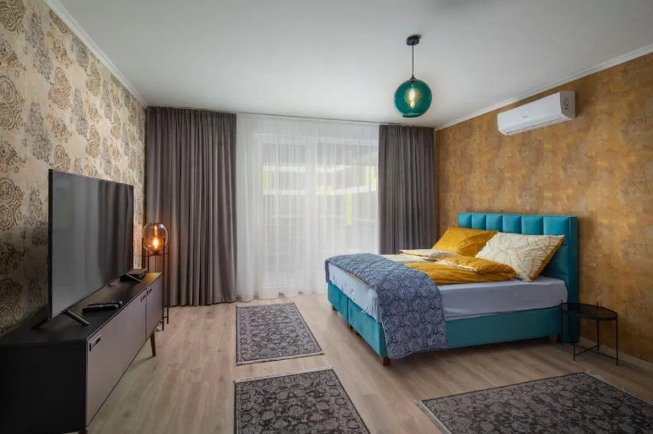 Bedroom, Bed in Vision Apartments Budapest