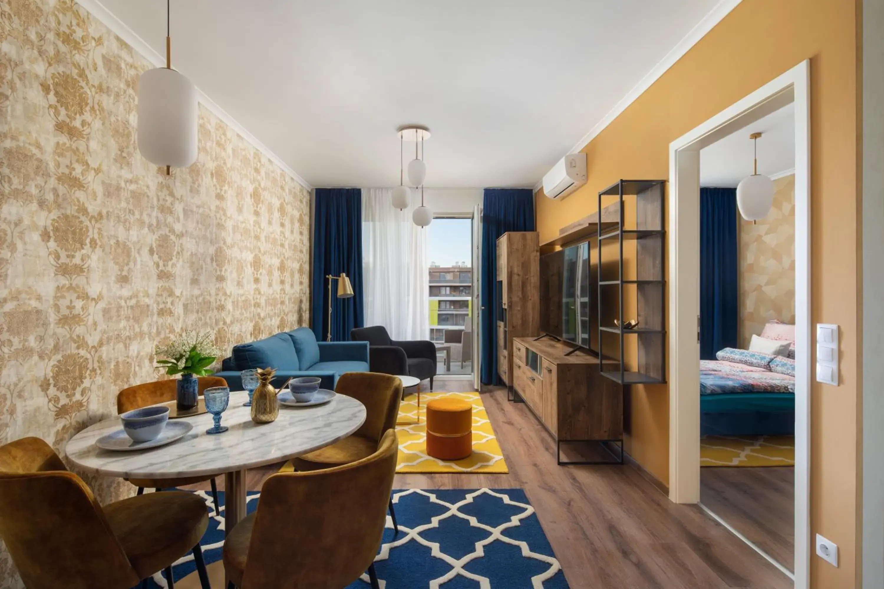 Living room in Vision Apartments Budapest Living room in Vision Apartments Budapest