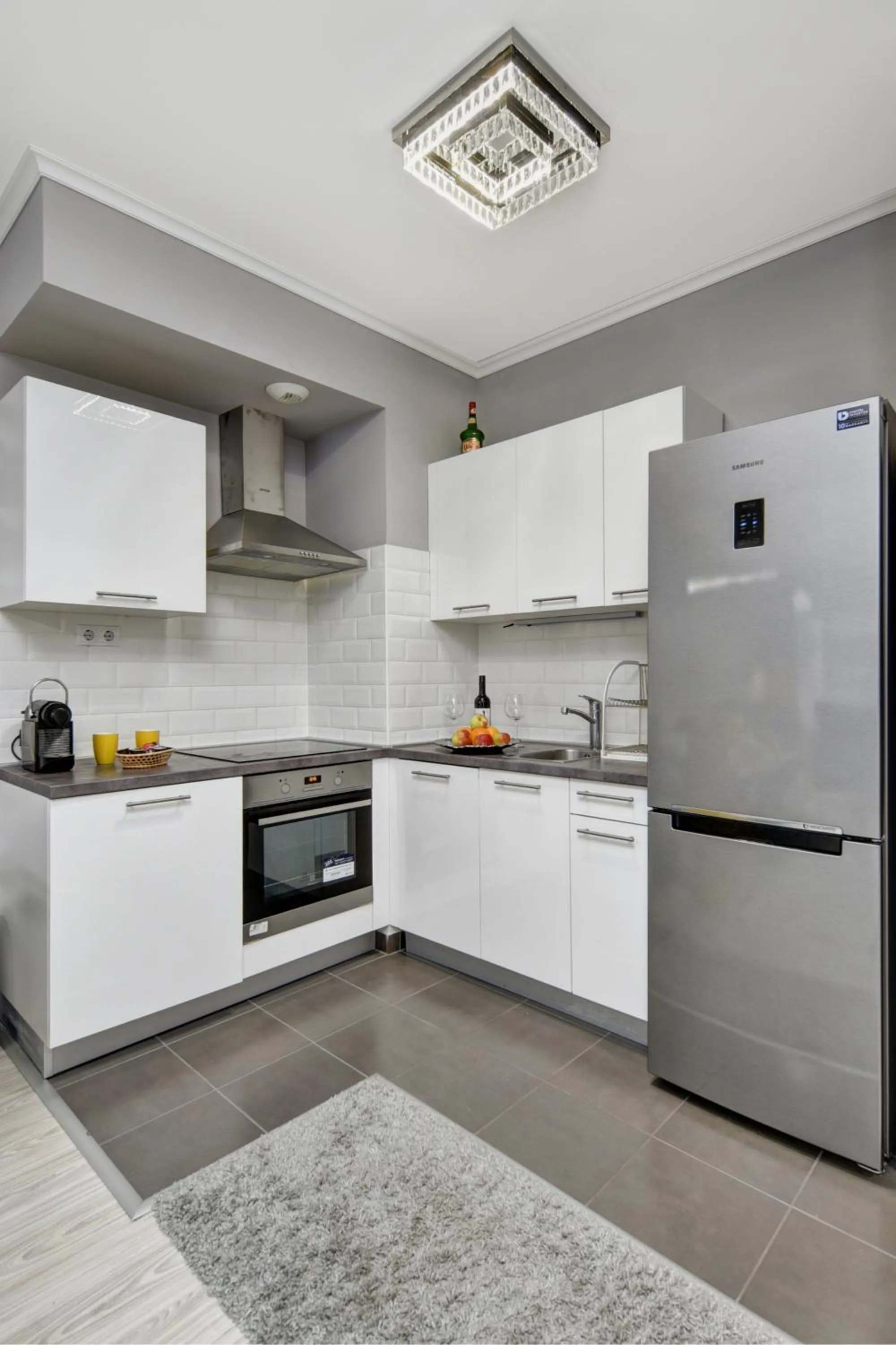 Kitchen or kitchenette in Vision Apartments Budapest