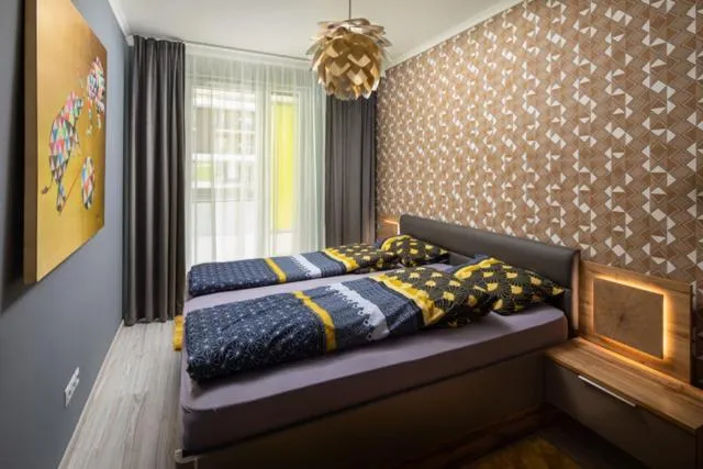 Bed in Vision Apartments Budapest