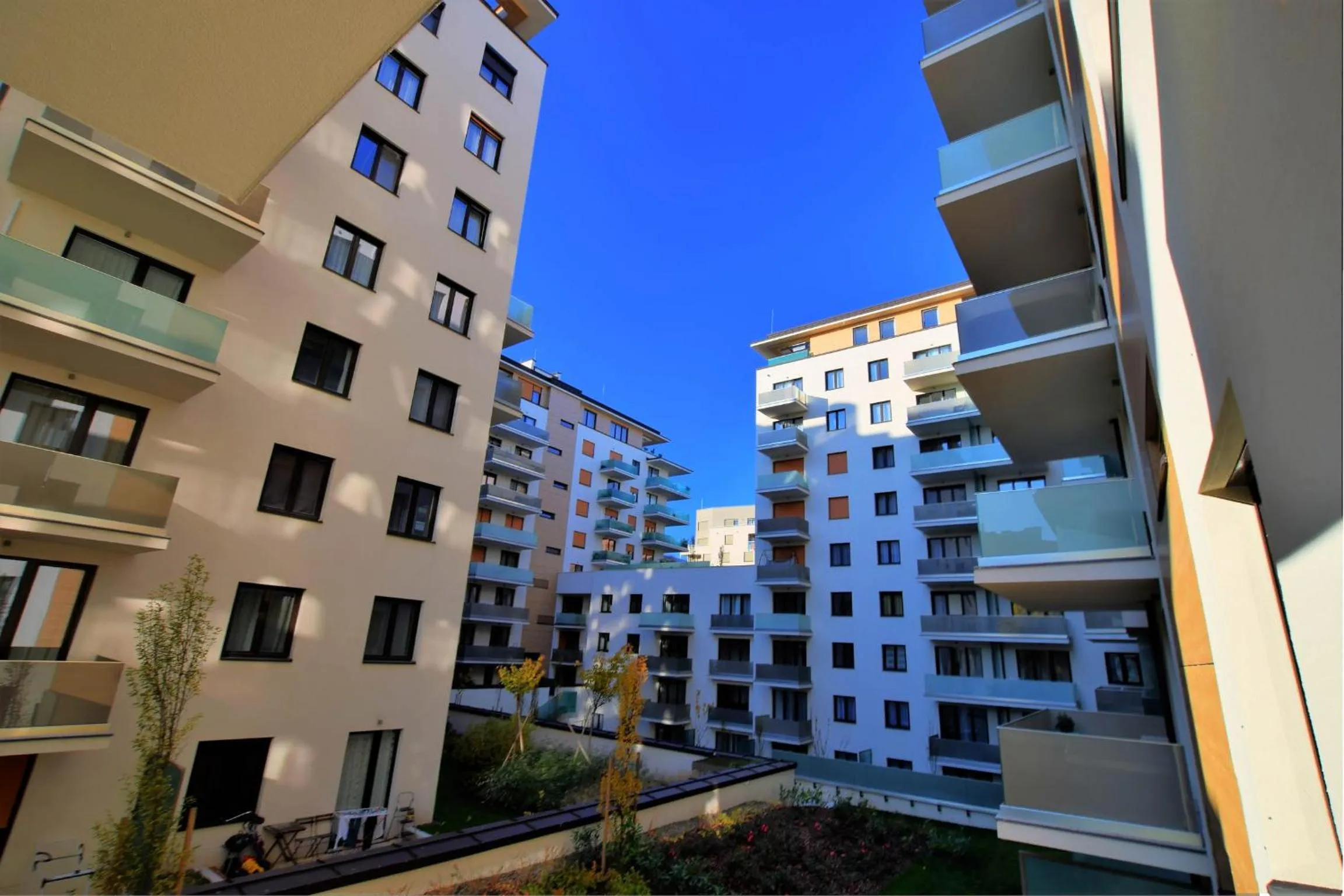 Garden view in Vision Apartments Budapest